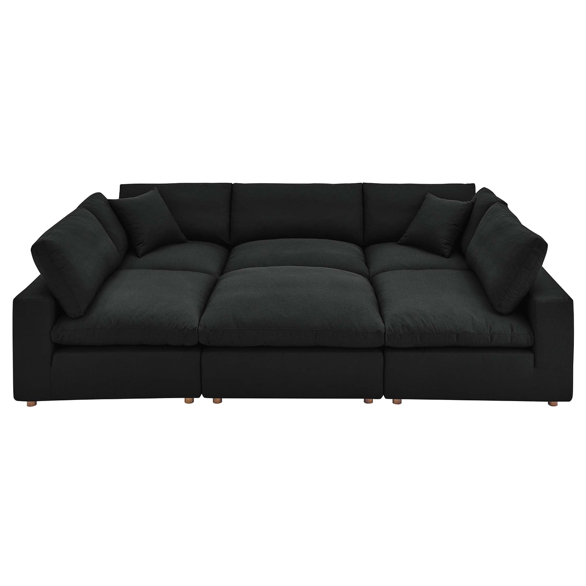 Commix 4 Piece Down Filled Overstuffed Cloud Sectional Sofa