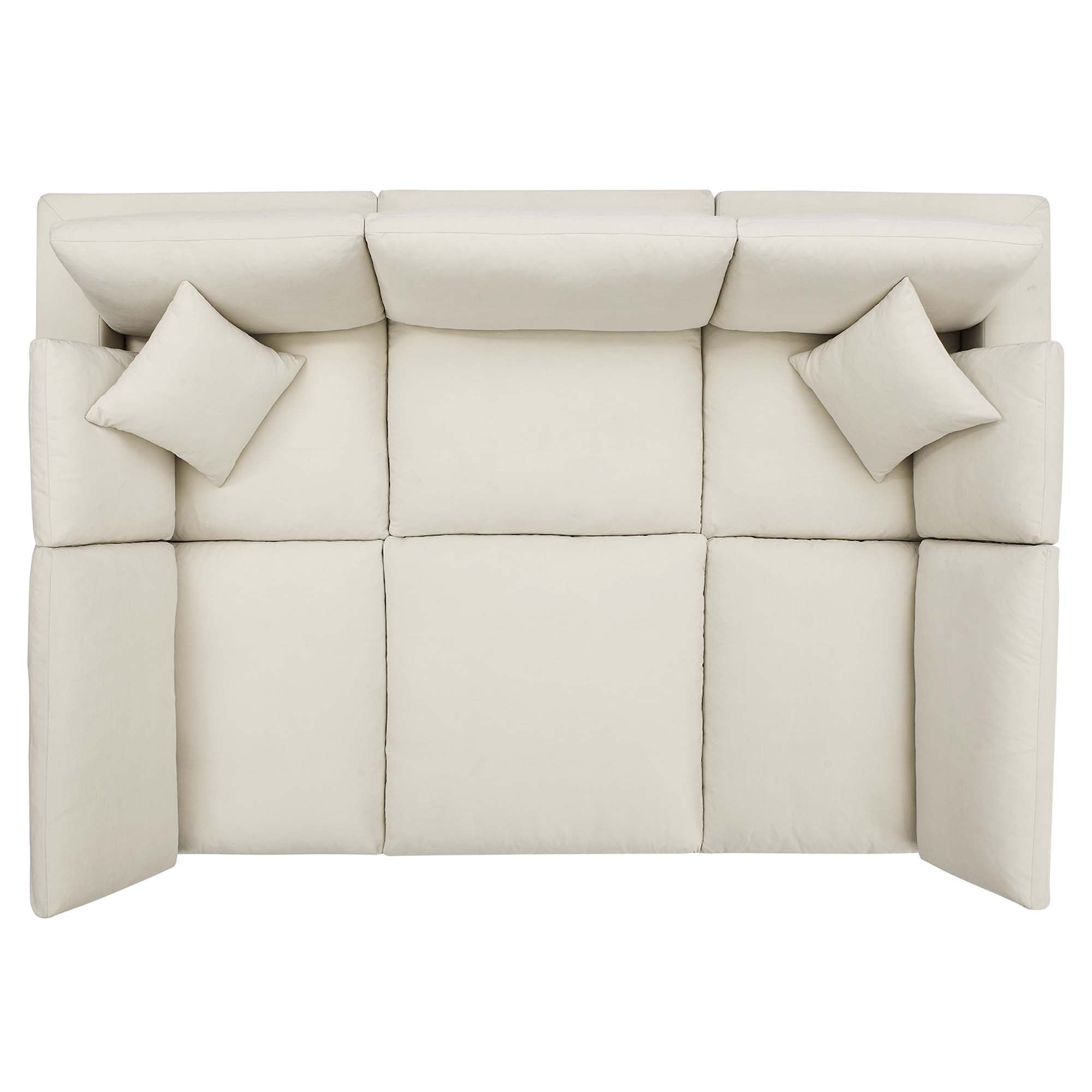 Commix 4 Piece Down Filled Overstuffed Cloud Sectional Sofa