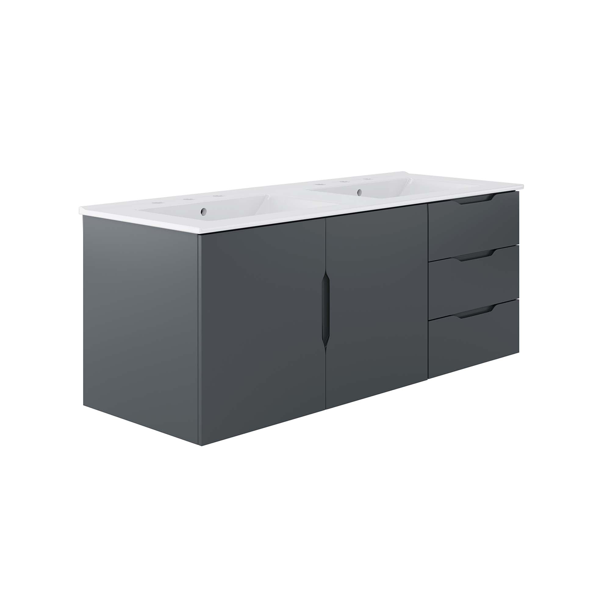 Vitality 48" Double Sink Bathroom Vanity by Modway