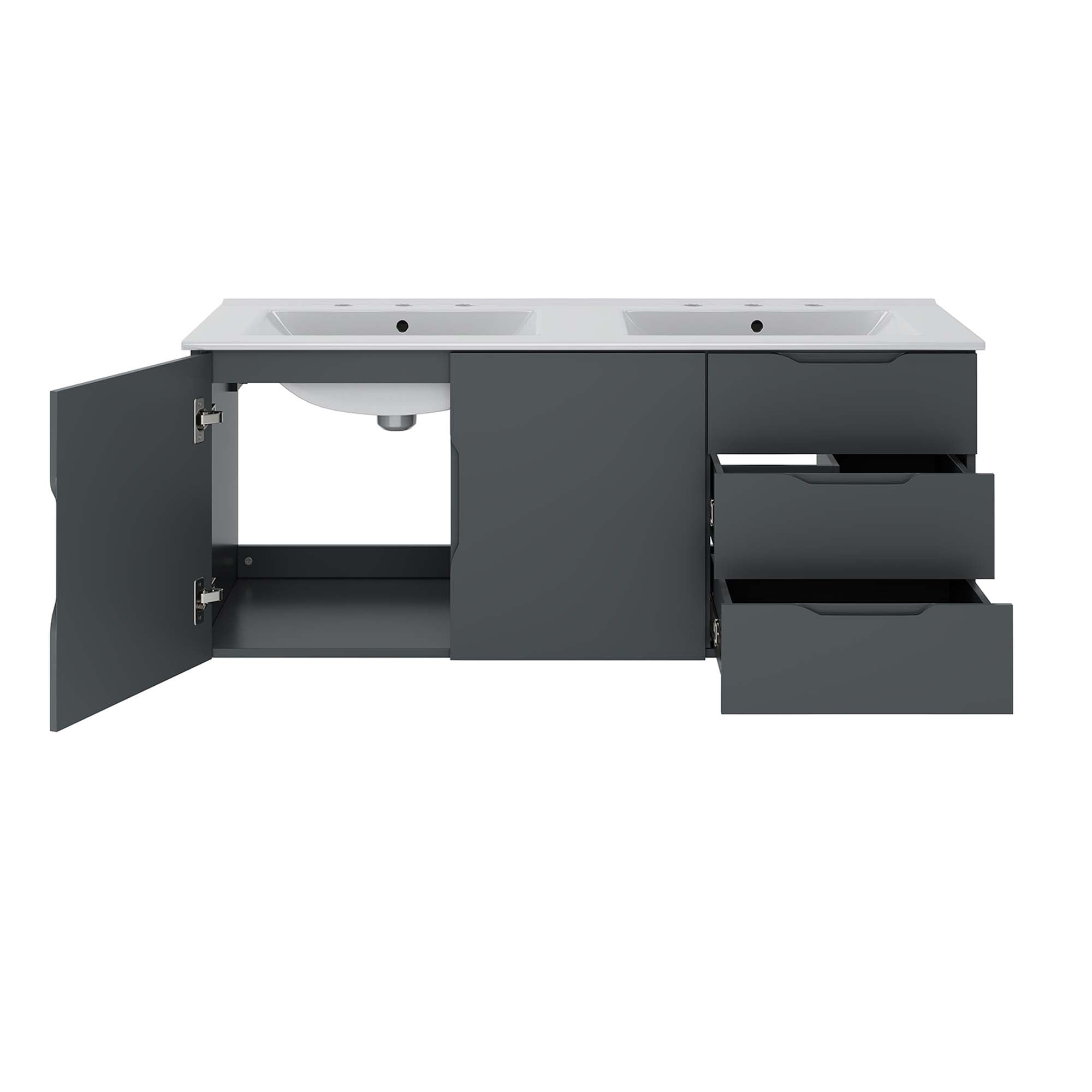 Vitality 48" Double Sink Bathroom Vanity by Modway