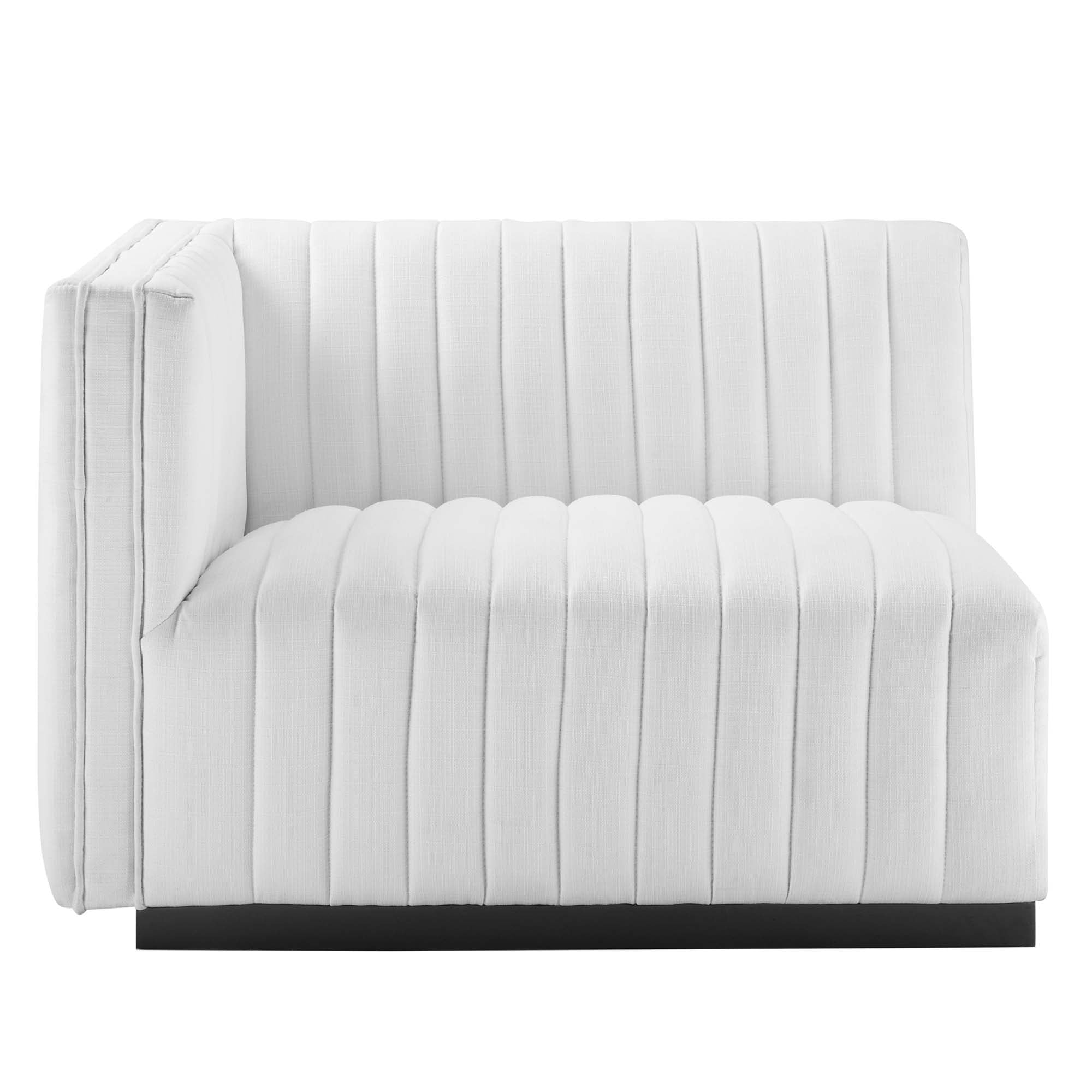 Conjure Channel Tufted Upholstered Fabric Loveseat by Modway