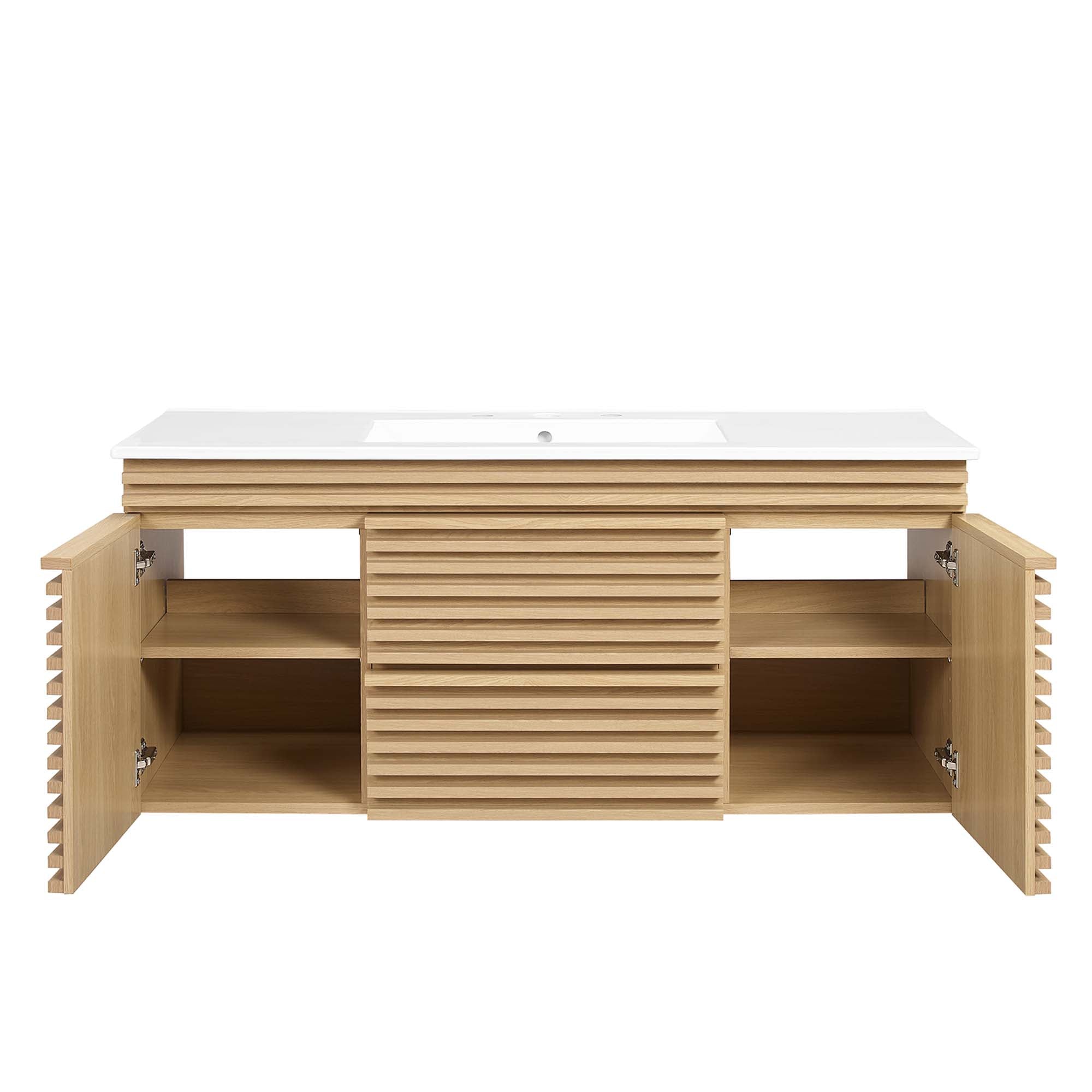 Render 48" Wall-Mount Bathroom Vanity by Modway