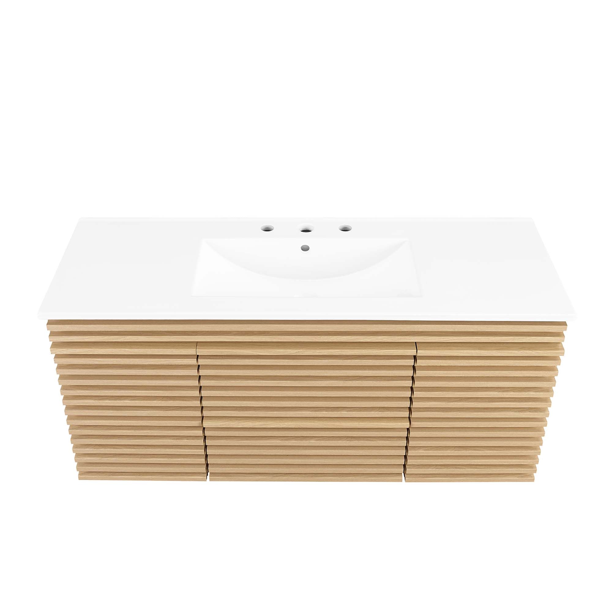 Render 48" Wall-Mount Bathroom Vanity by Modway