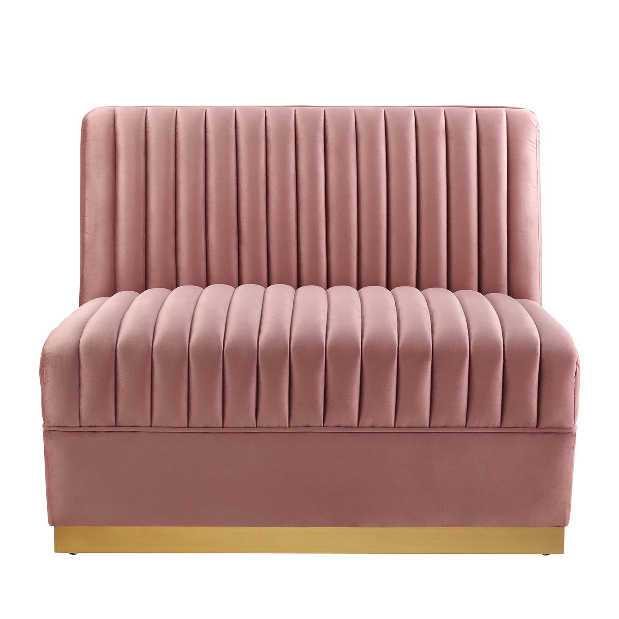 Sanguine Channel Tufted Performance Velvet 4-Seat Modular Sectional Sofa by Modway
