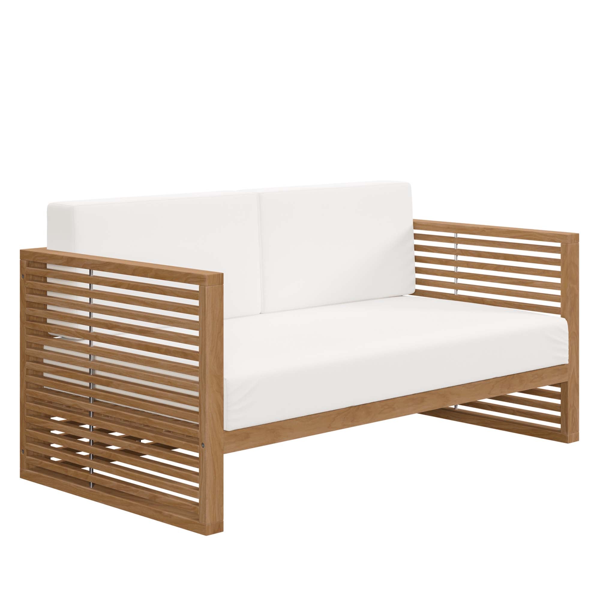 Carlsbad 3-Piece Teak Wood Outdoor Patio Set by Modway