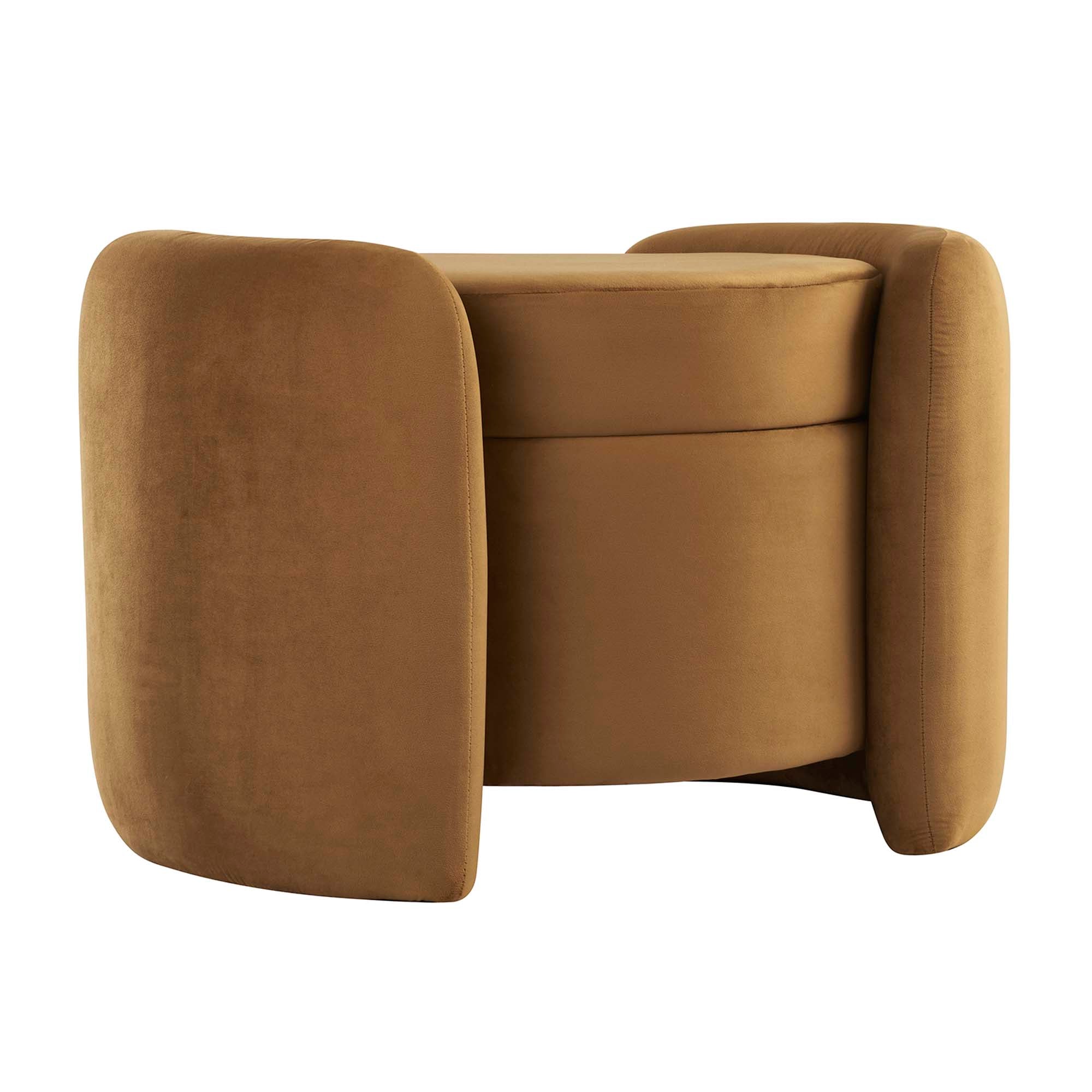 Nebula Upholstered Performance Velvet Ottoman by Modway - Best Buy Furniture