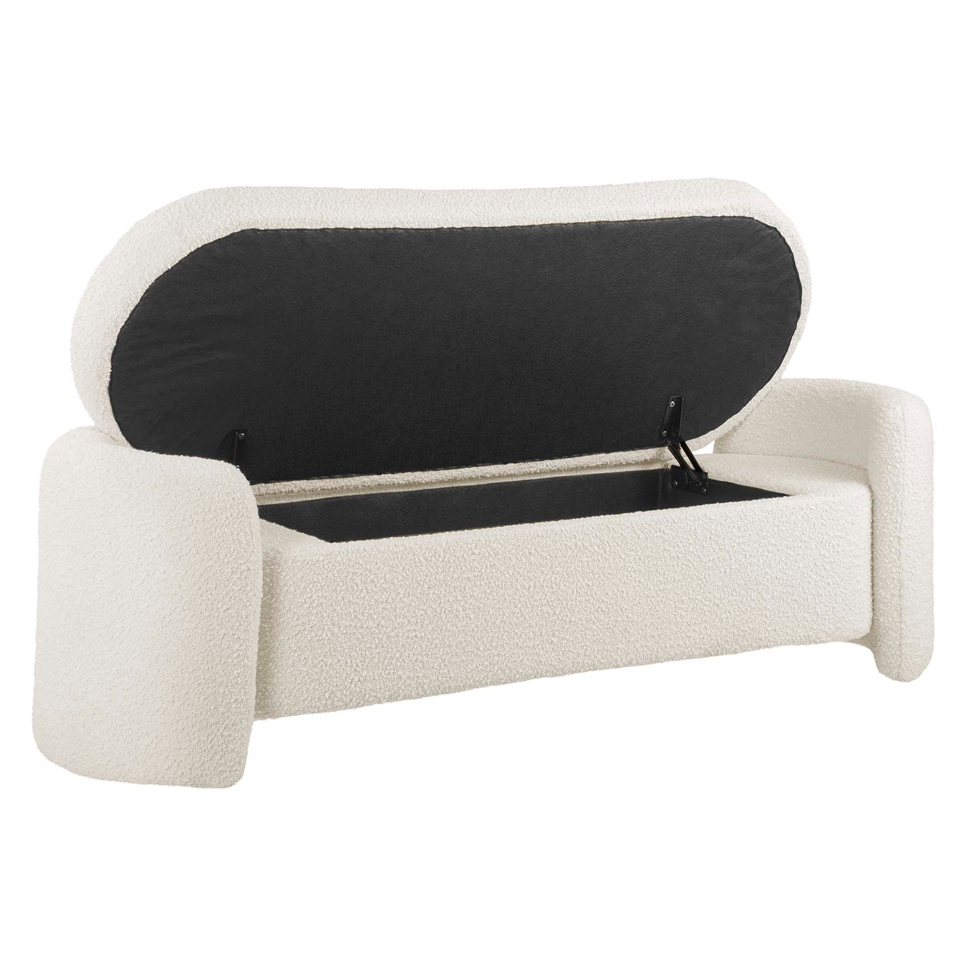 Nebula Boucle Upholstered Bench by Modway - Best Buy Furniture