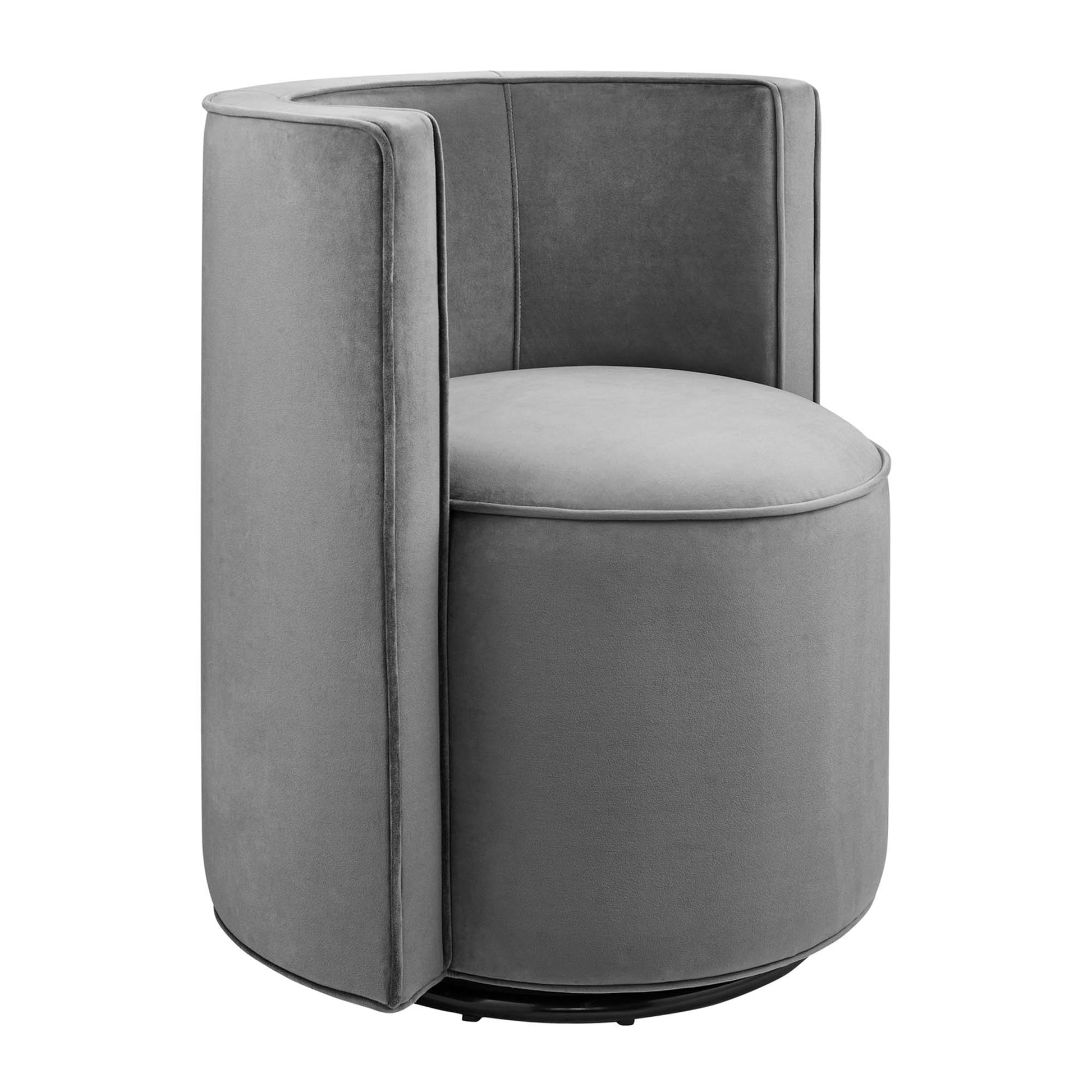 Della Performance Velvet Fabric Swivel Chair - Best Buy Furniture
