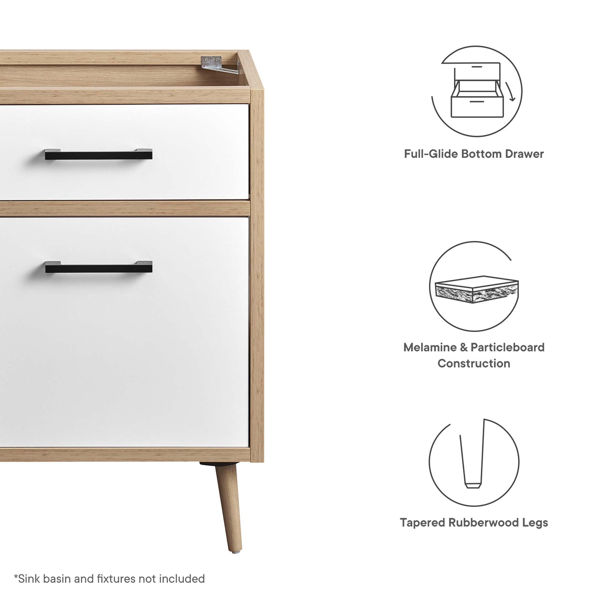 Maverick 24" Bathroom Vanity Cabinet Sink Basin Not Included by Modway - Best Buy Furniture