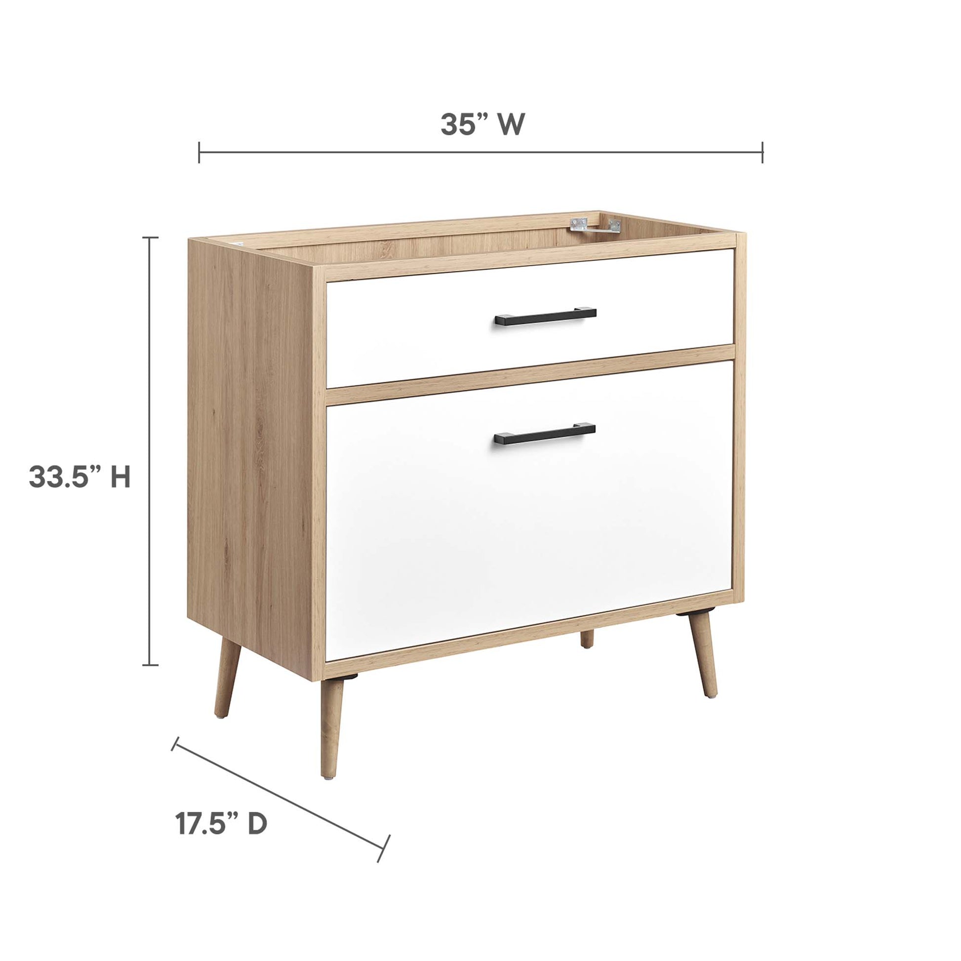 Maverick 36" Bathroom Vanity Cabinet Sink Basin Not Included by Modway - Best Buy Furniture