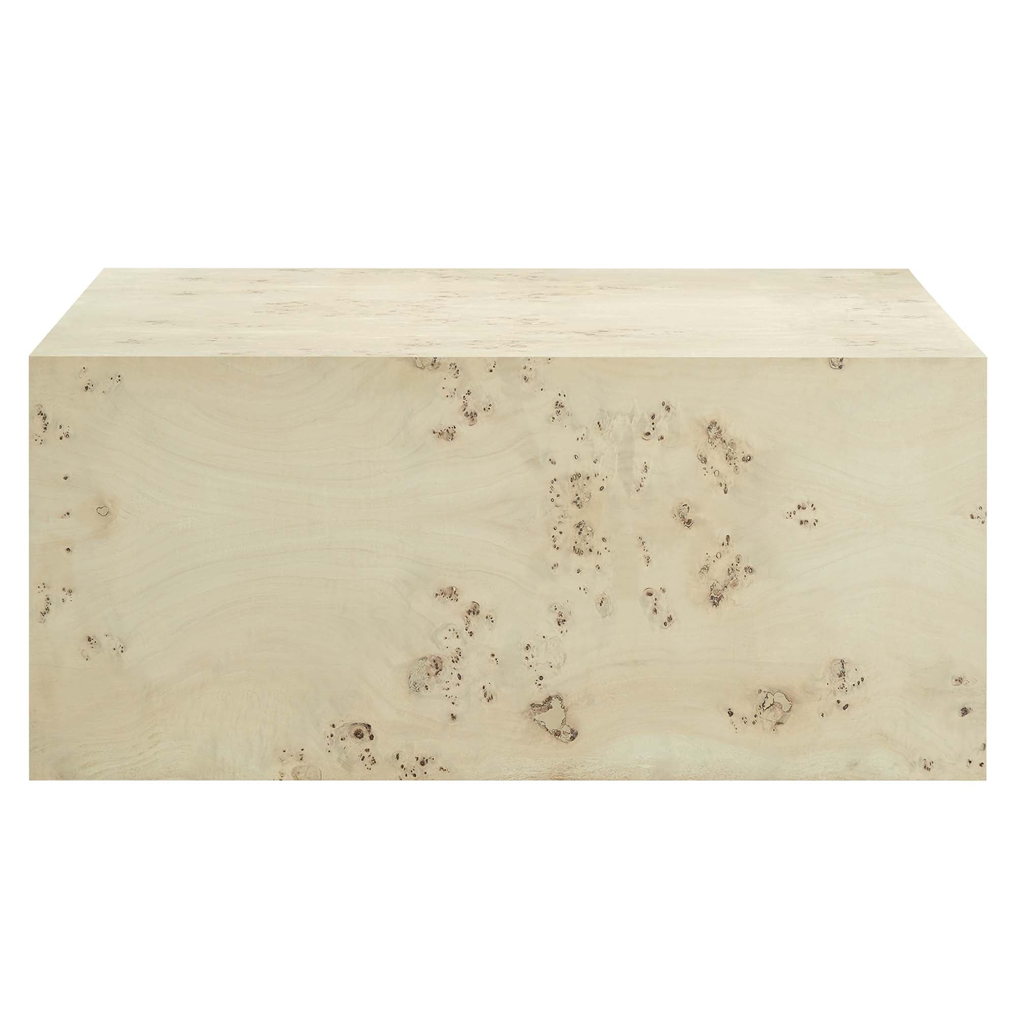 Cosmos 36" Square Burl Wood Coffee Table by Modway