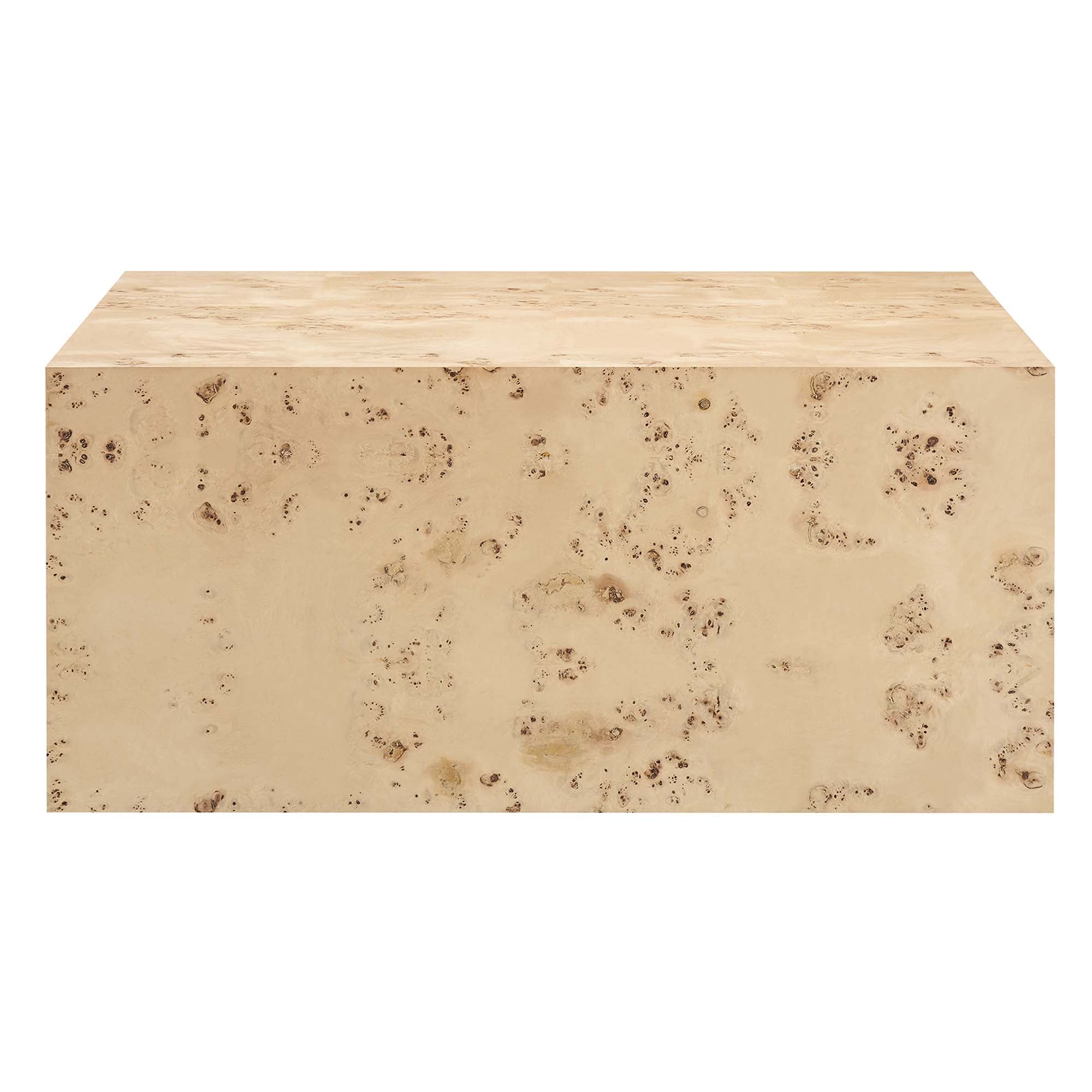 Cosmos 36" Square Burl Wood Coffee Table by Modway
