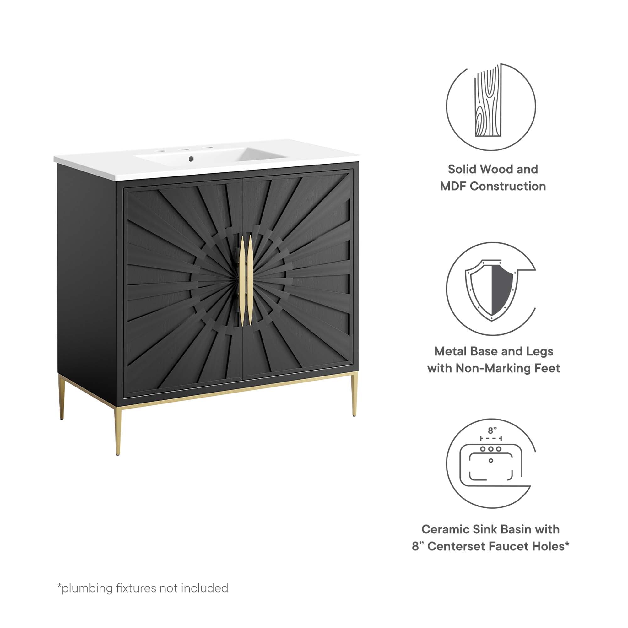 Awaken 36" Bathroom Vanity by Modway