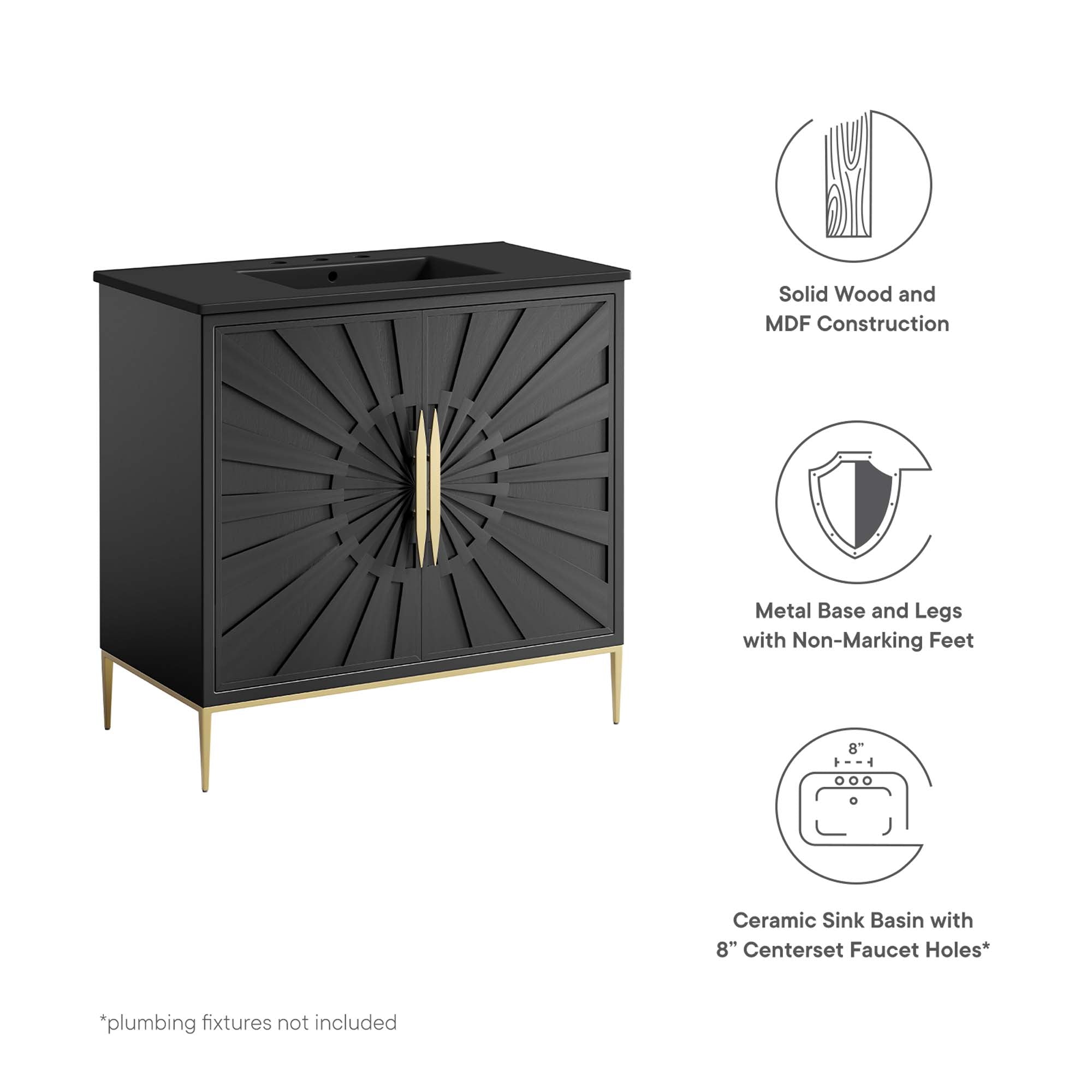 Awaken 36" Bathroom Vanity by Modway