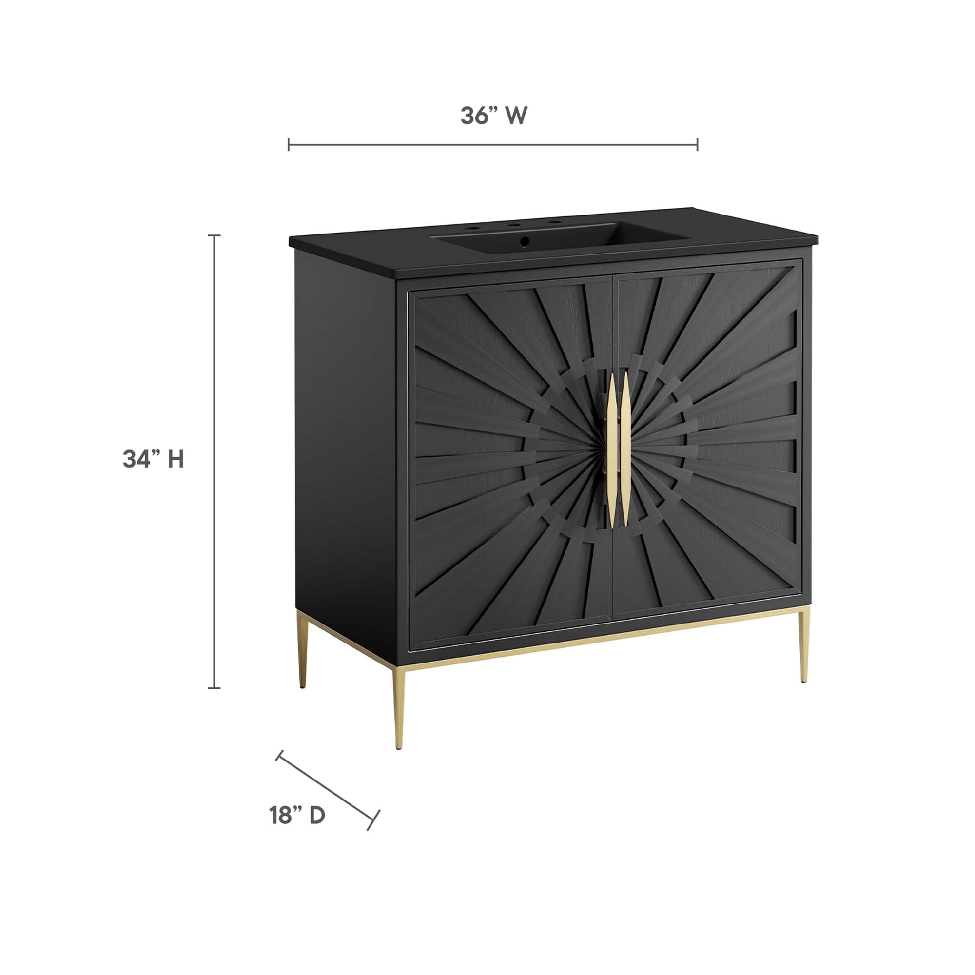 Awaken 36" Bathroom Vanity by Modway