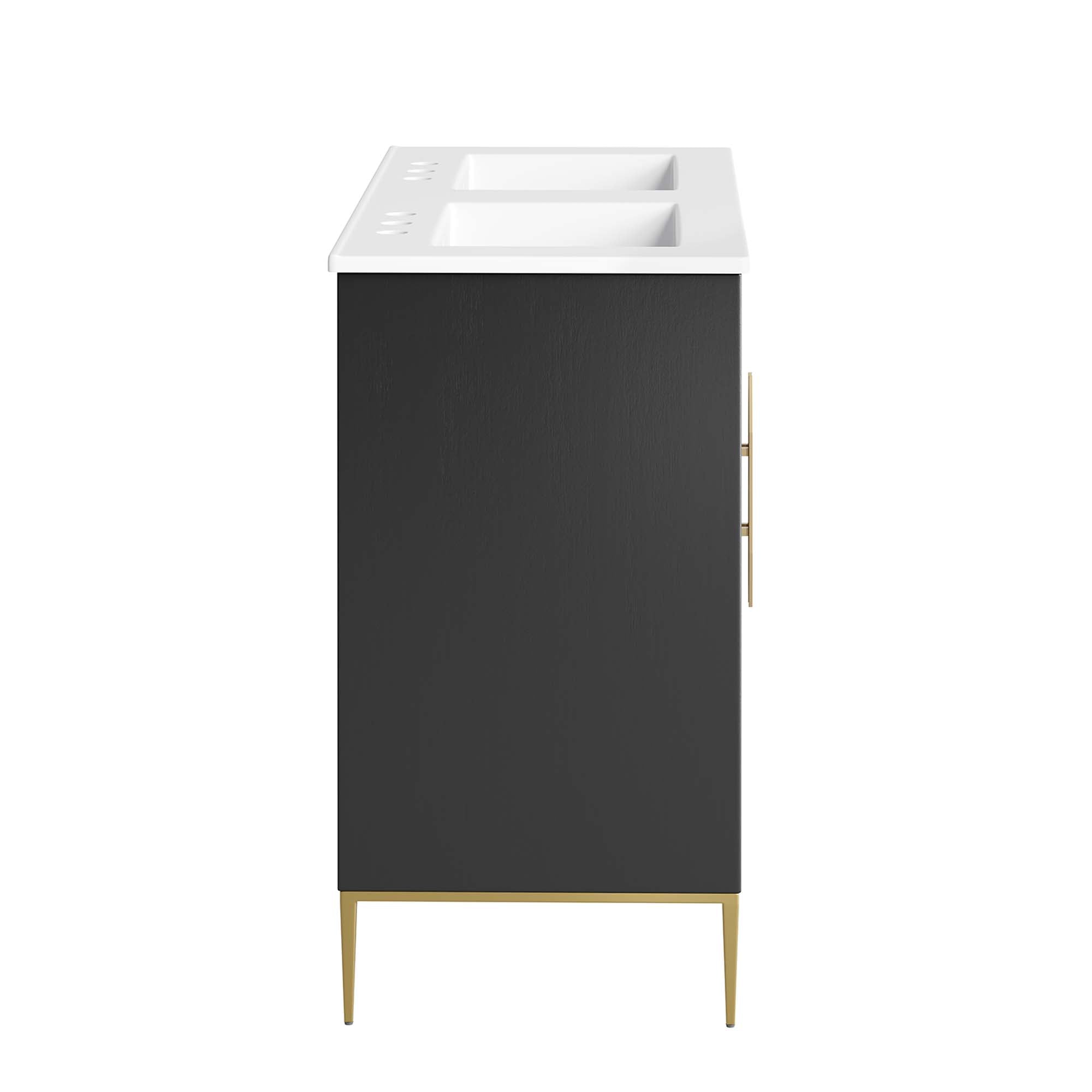 Awaken 48" Double Sink Bathroom Vanity by Modway