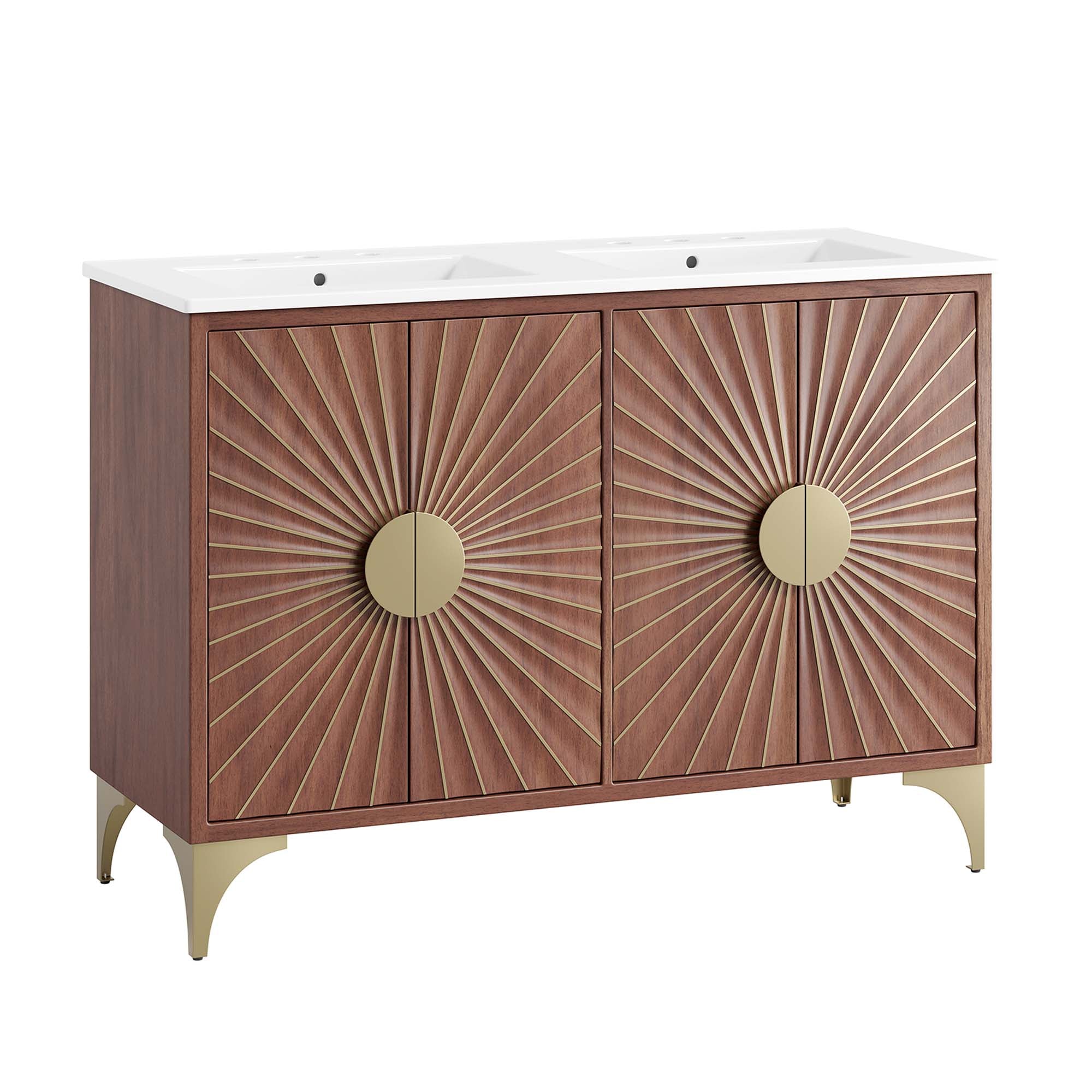 Daylight 48" Double Sink Bathroom Vanity by Modway