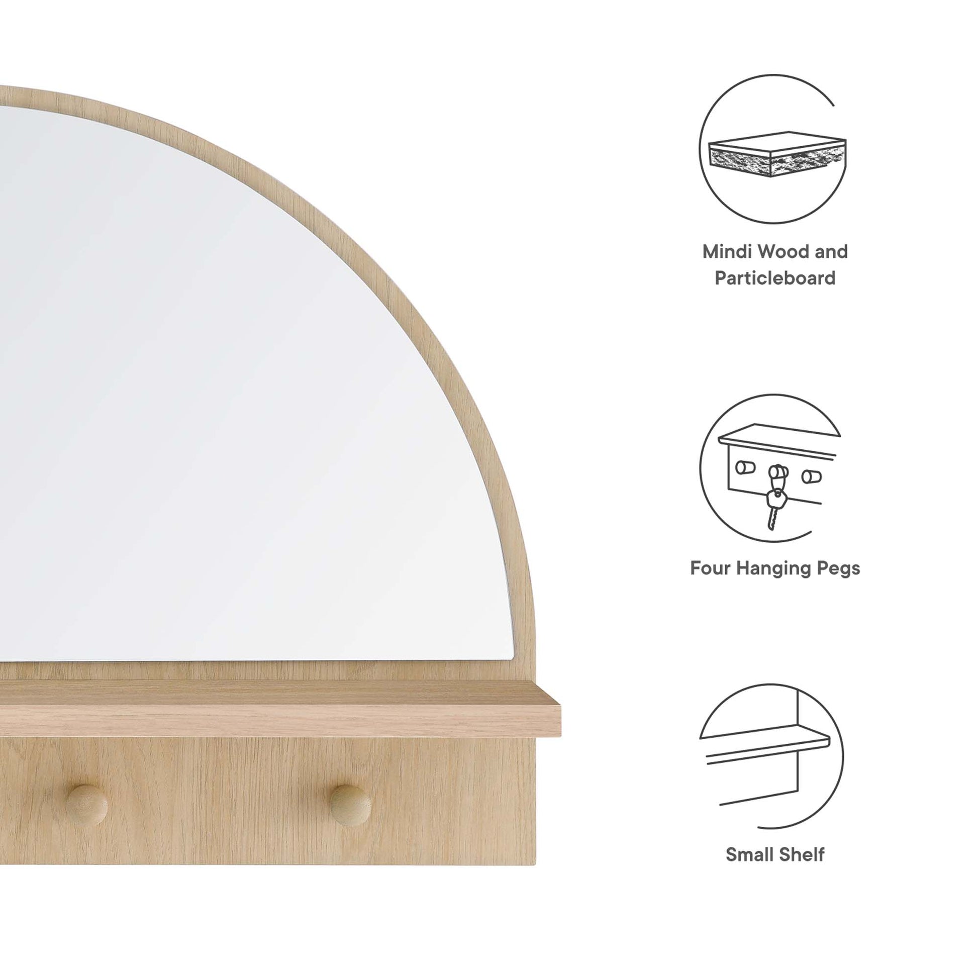 Moonbeam Arched Mirror by Modway - Best Buy Furniture