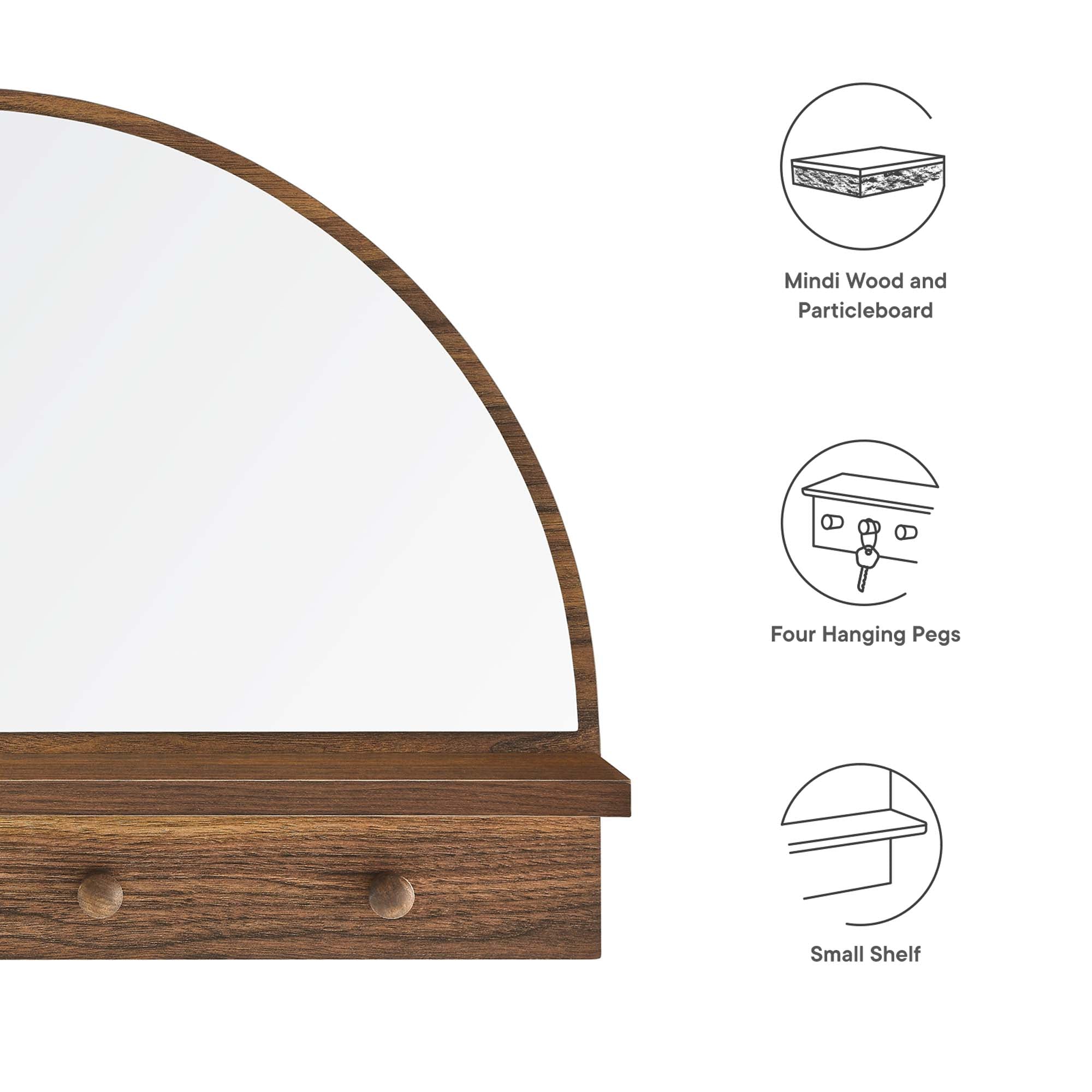 Moonbeam Arched Mirror by Modway - Best Buy Furniture