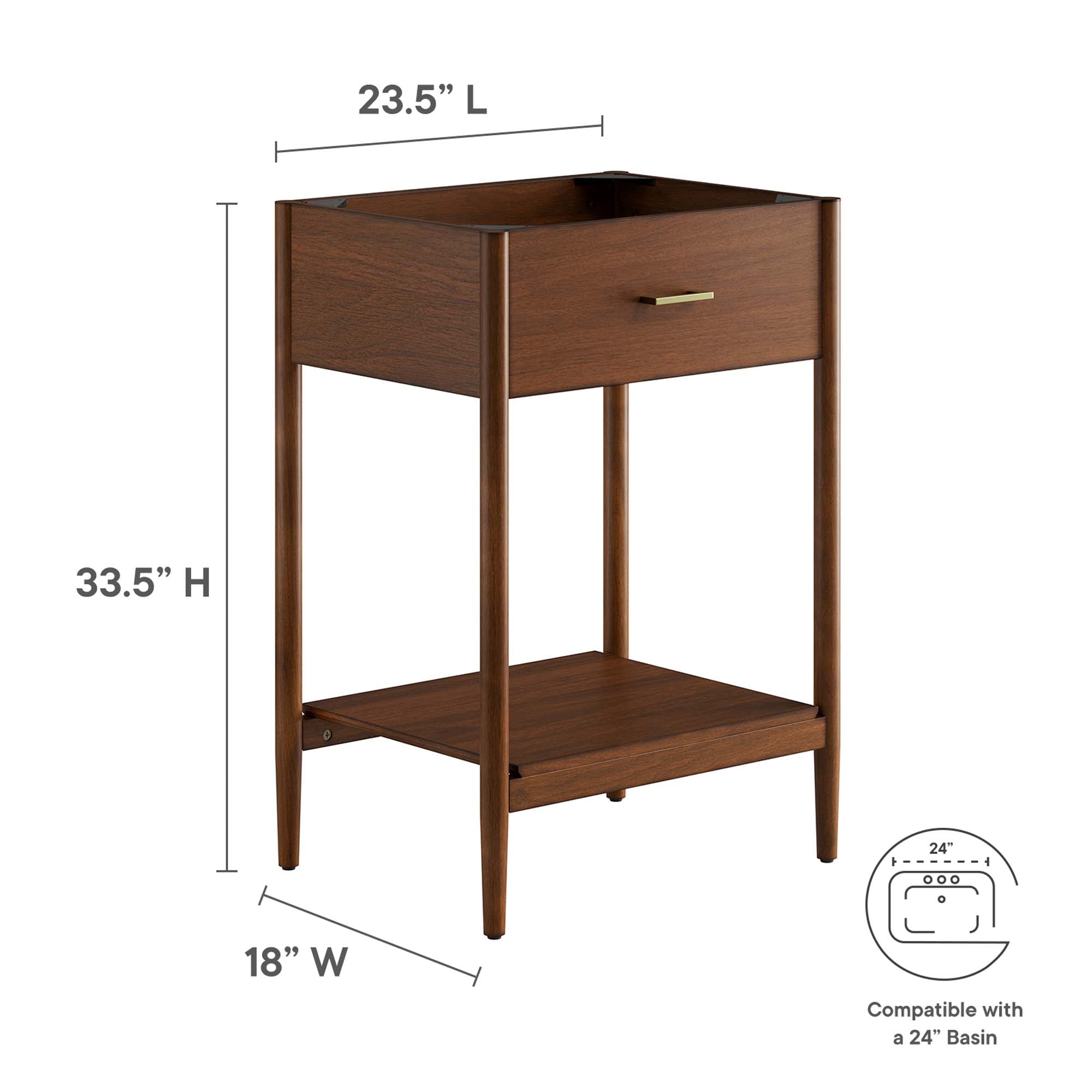Zaire 24" Bathroom Vanity Cabinet (Sink Basin Not Included) by Modway