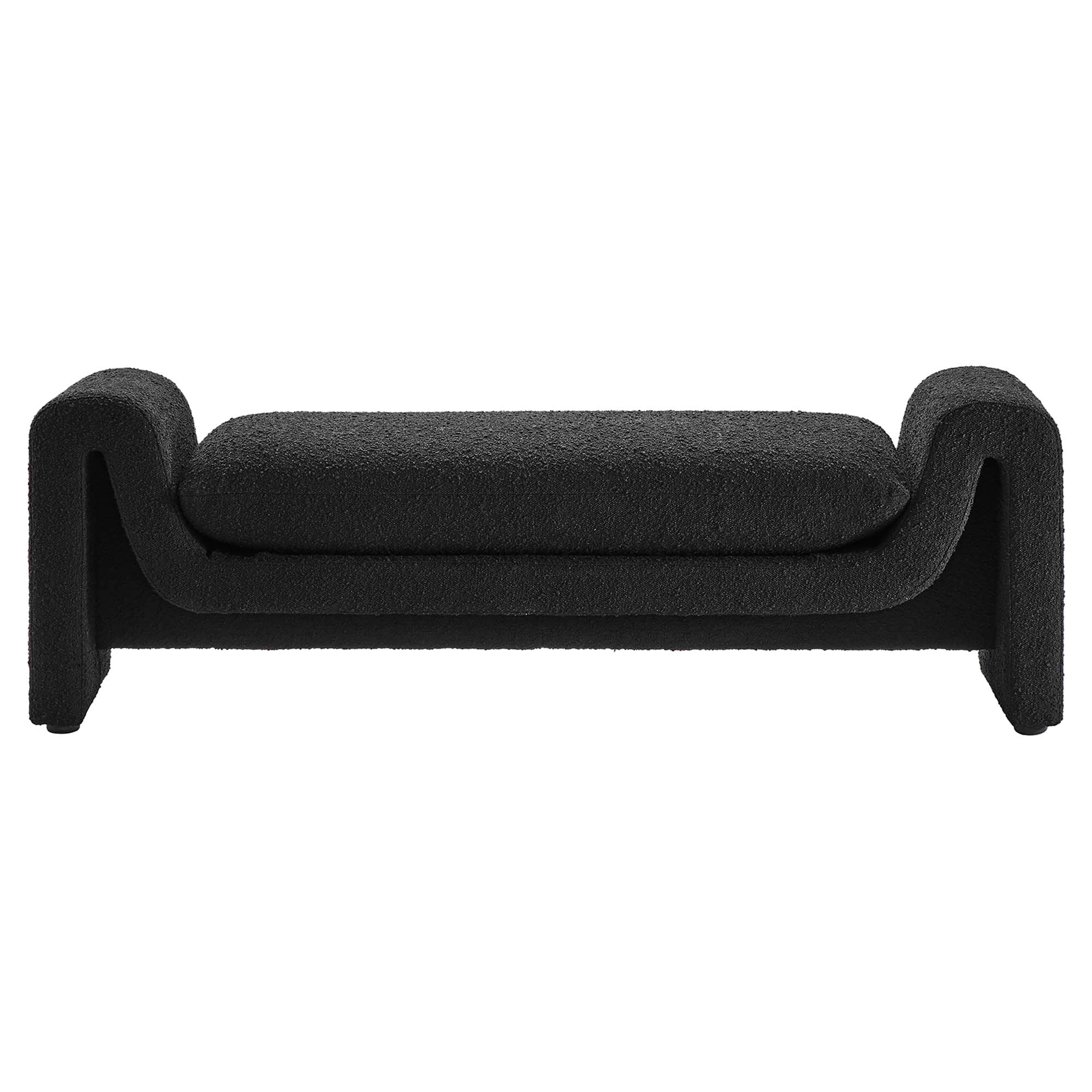 Waverly Boucle Fabric Bench by Modway
