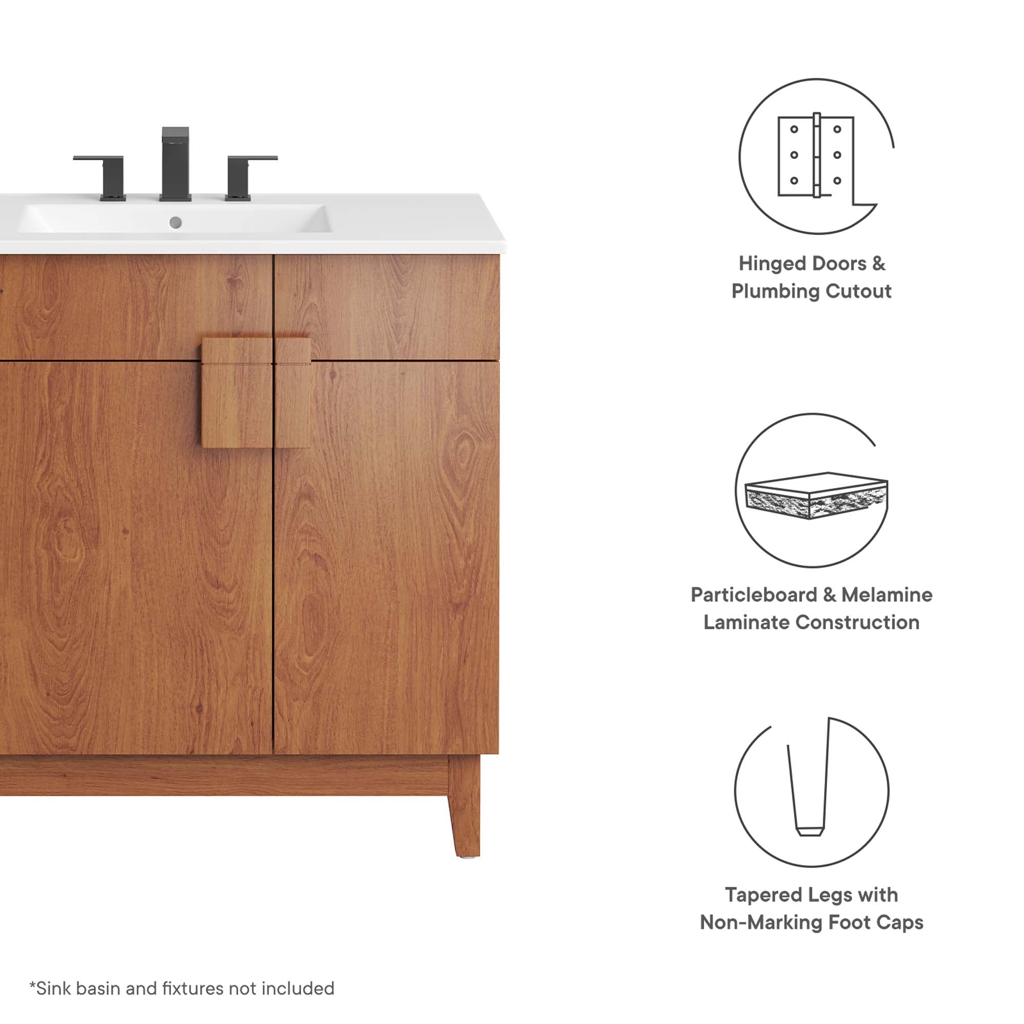 Miles 36� Bathroom Vanity Cabinet (Sink Basin Not Included) by Modway - Best Buy Furniture