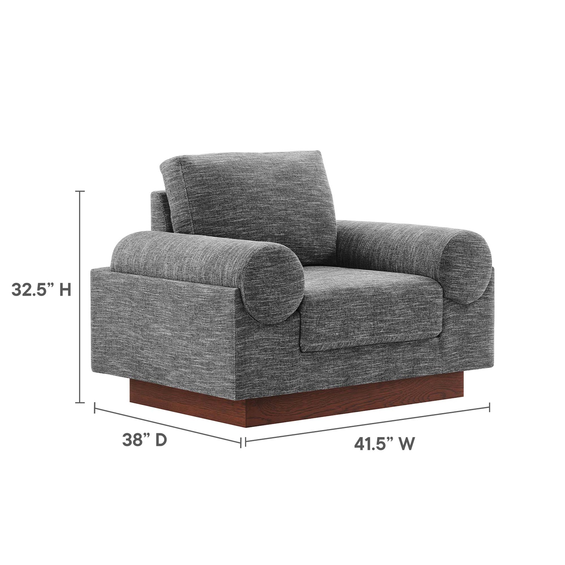 Oasis Upholstered Fabric Armchair by Modway - Best Buy Furniture