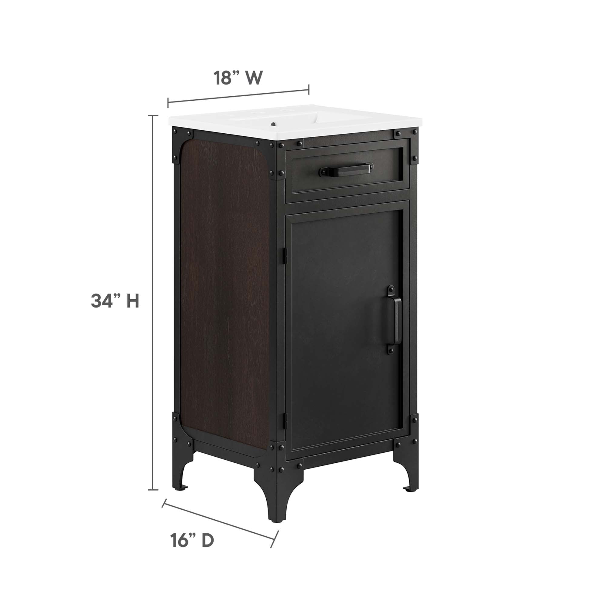 Steamforge 18" Bathroom Vanity by Modway