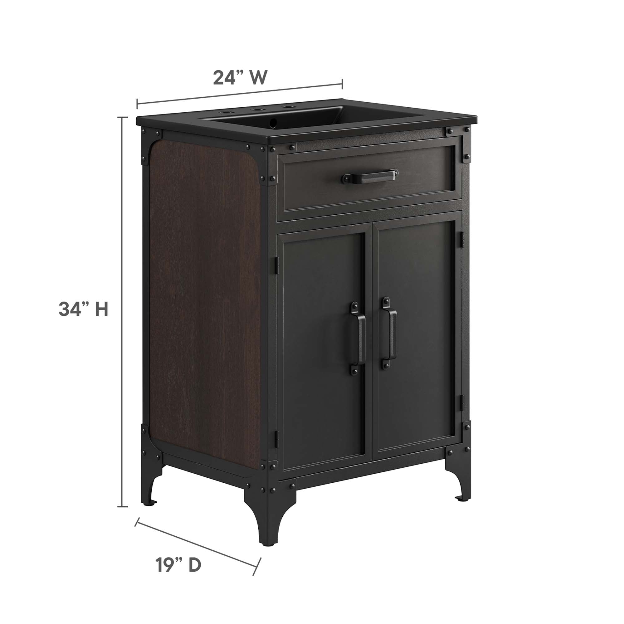 Steamforge 24" Bathroom Vanity by Modway