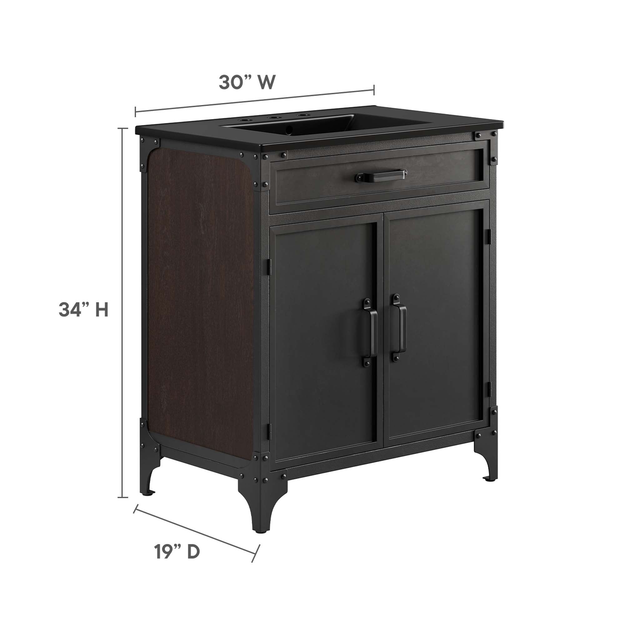 Steamforge 30" Bathroom Vanity by Modway