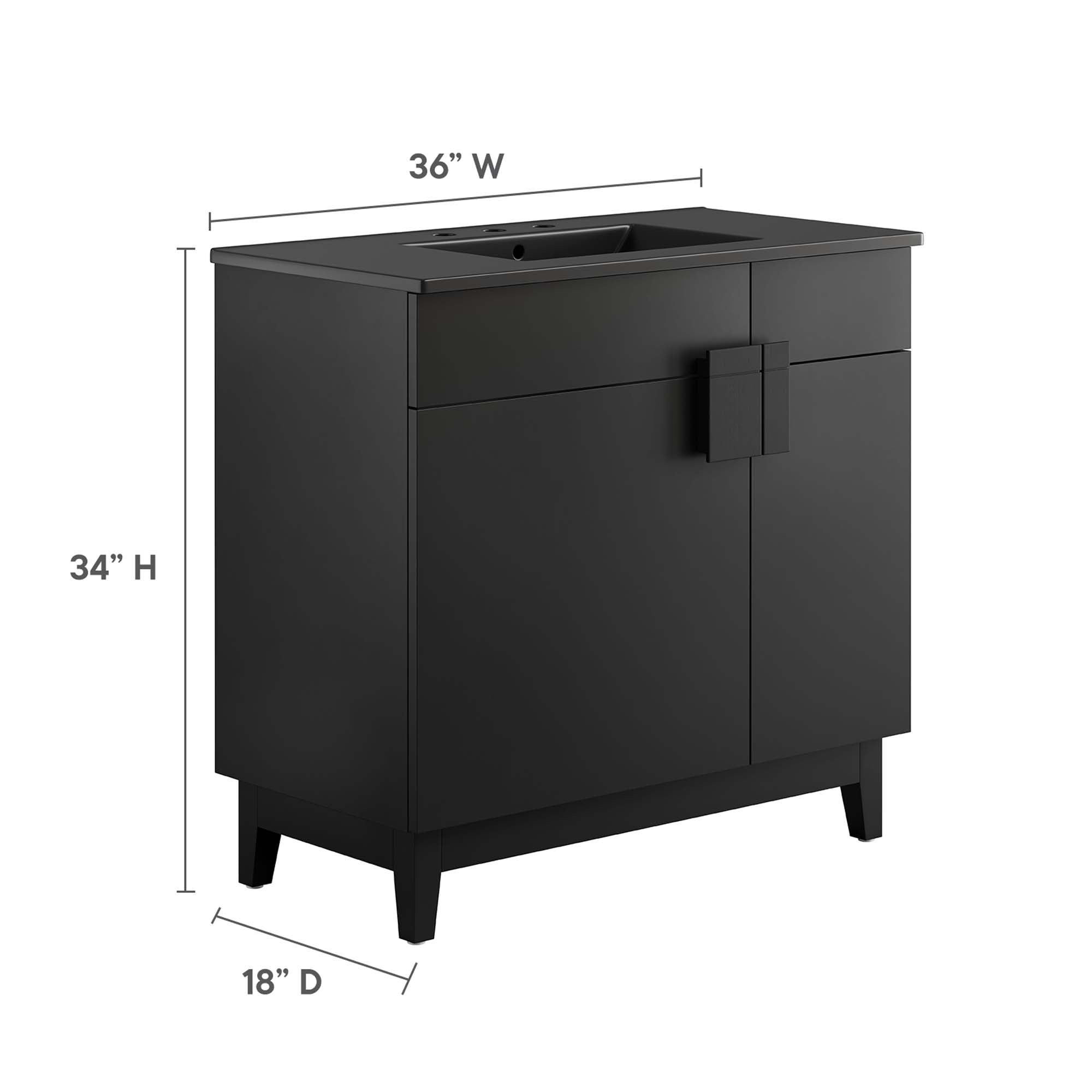 Miles 36� Bathroom Vanity by Modway - Best Buy Furniture