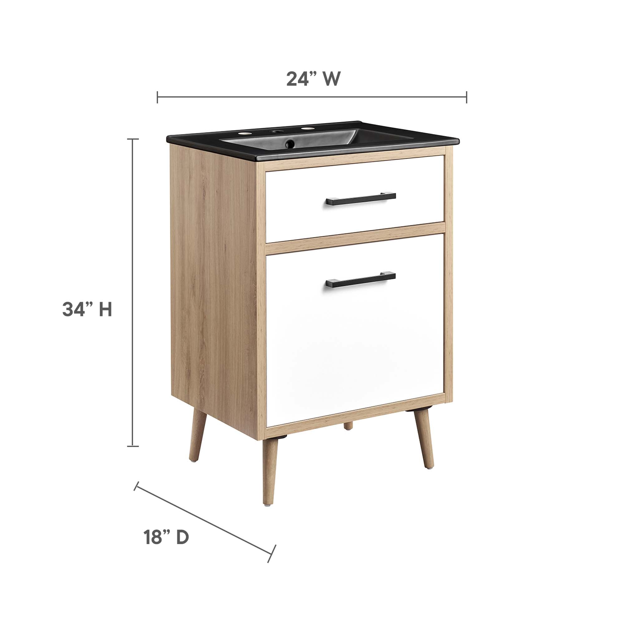 Maverick 24" Bathroom Vanity by Modway - Best Buy Furniture