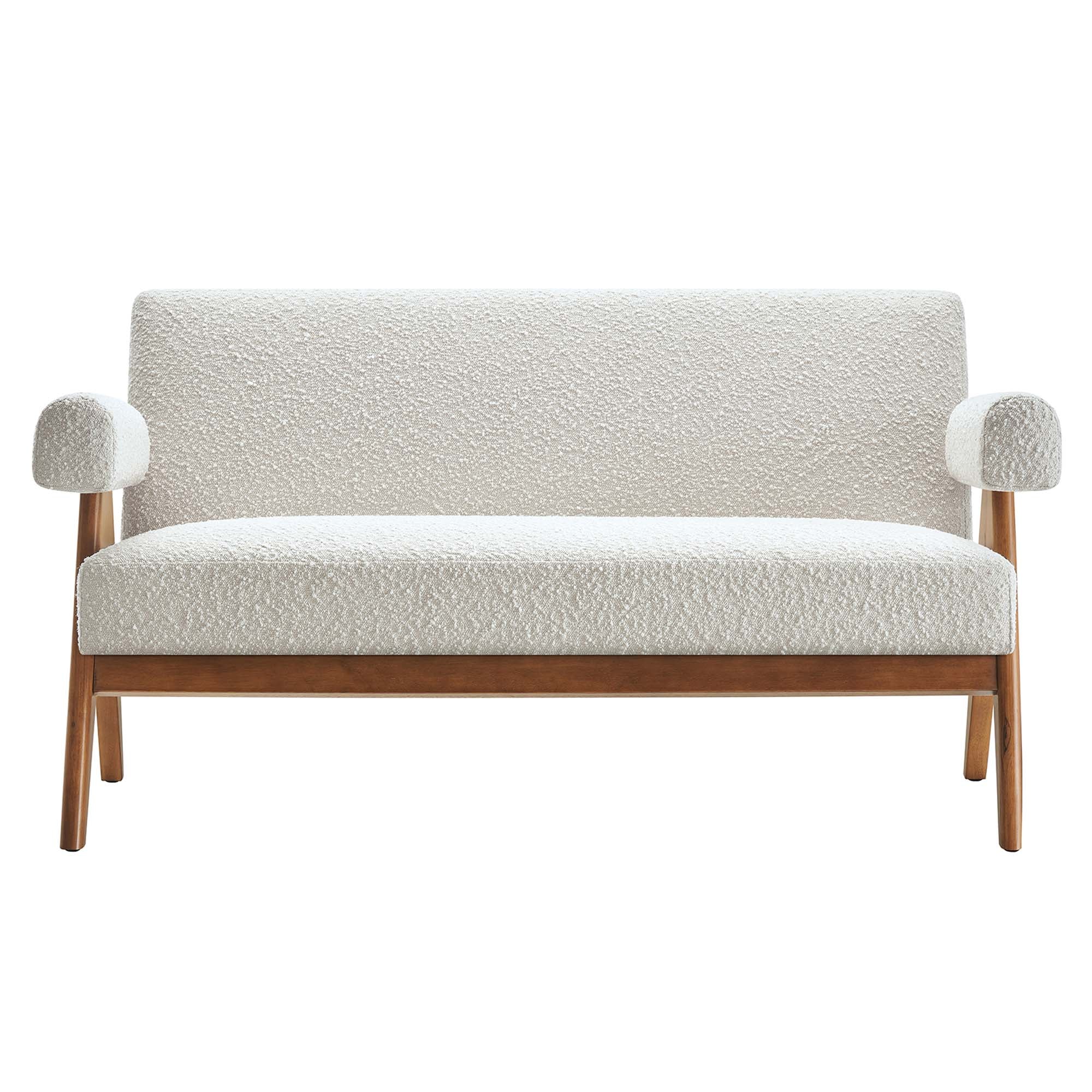 Lyra Boucle Fabric Loveseat by Modway - Best Buy Furniture