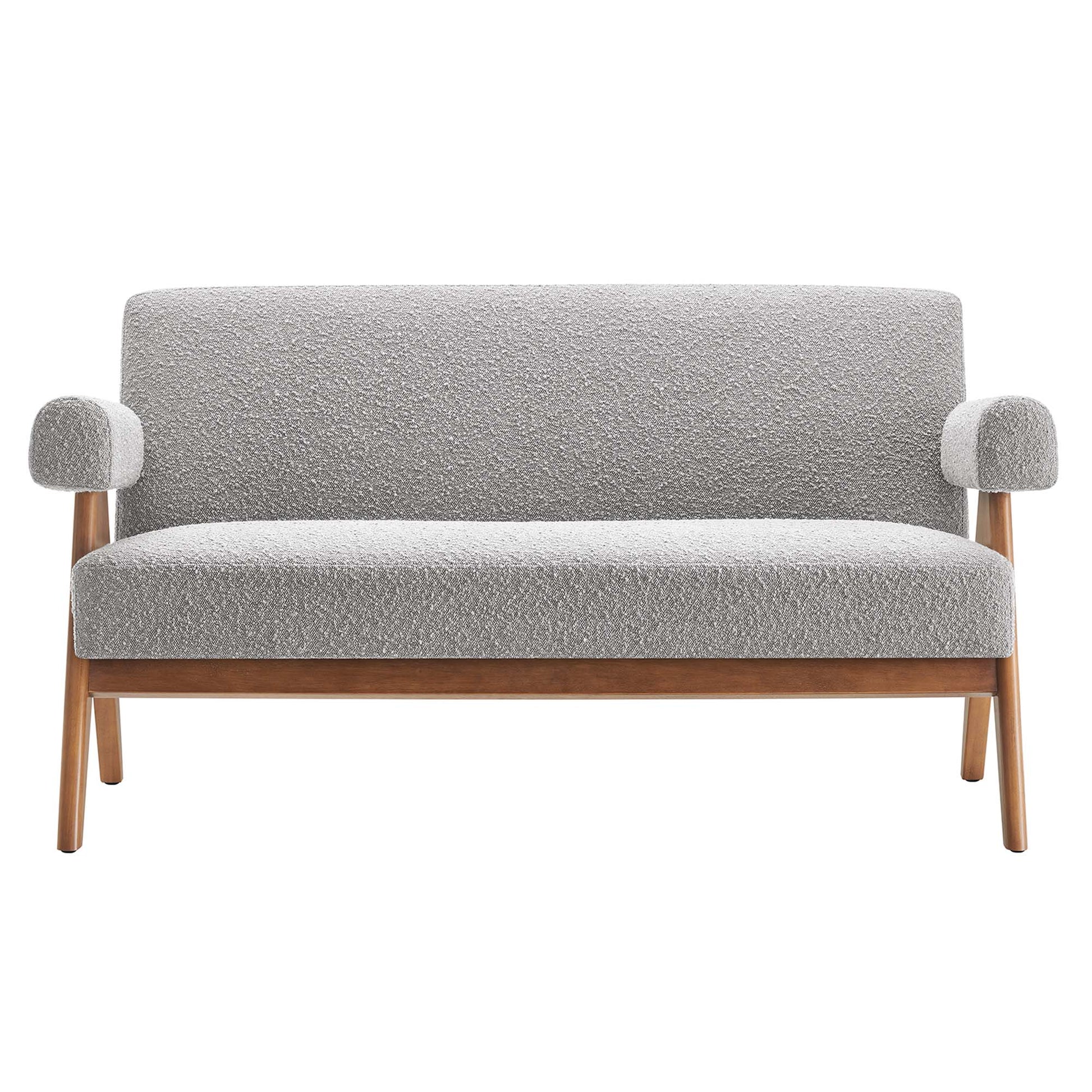 Lyra Boucle Fabric Loveseat by Modway - Best Buy Furniture