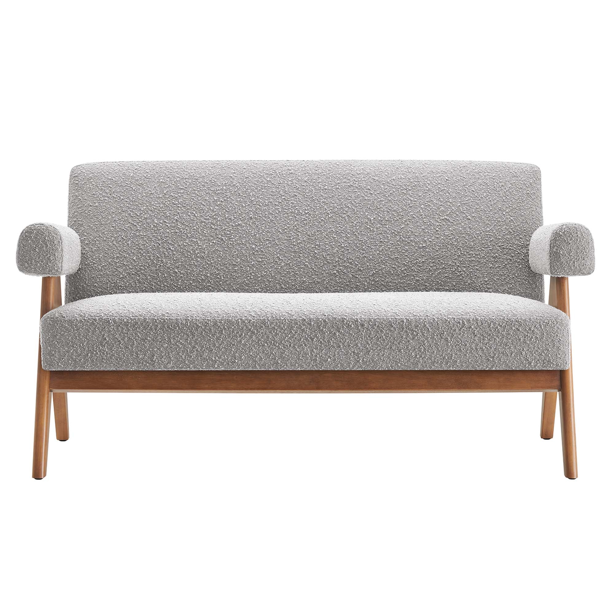 Lyra Boucle Fabric Loveseat by Modway - Best Buy Furniture