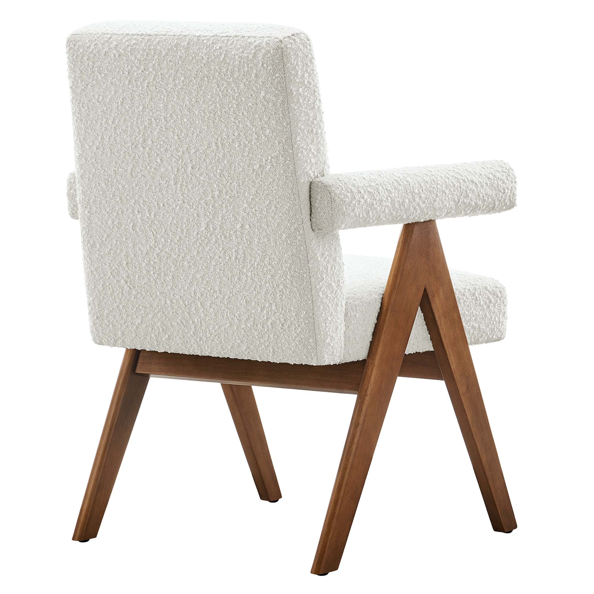 Lyra Boucle Fabric Dining Room Chair Set of 2 by Modway - Best Buy Furniture