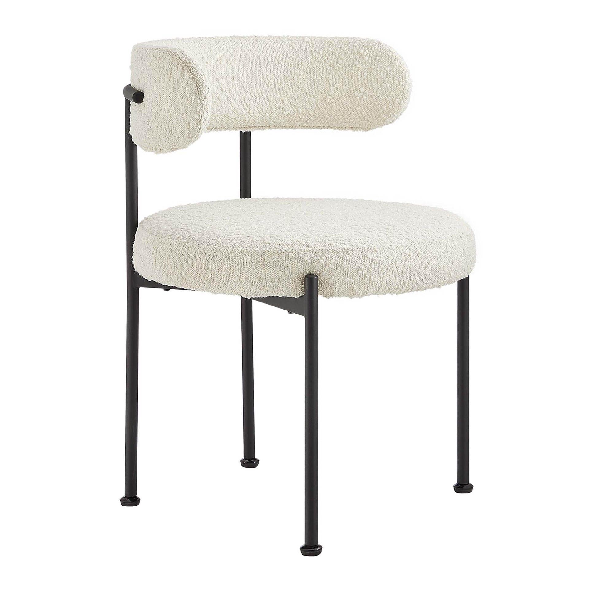 Albie Boucle Fabric Dining Chairs Set of 2 by Modway - Best Buy Furniture