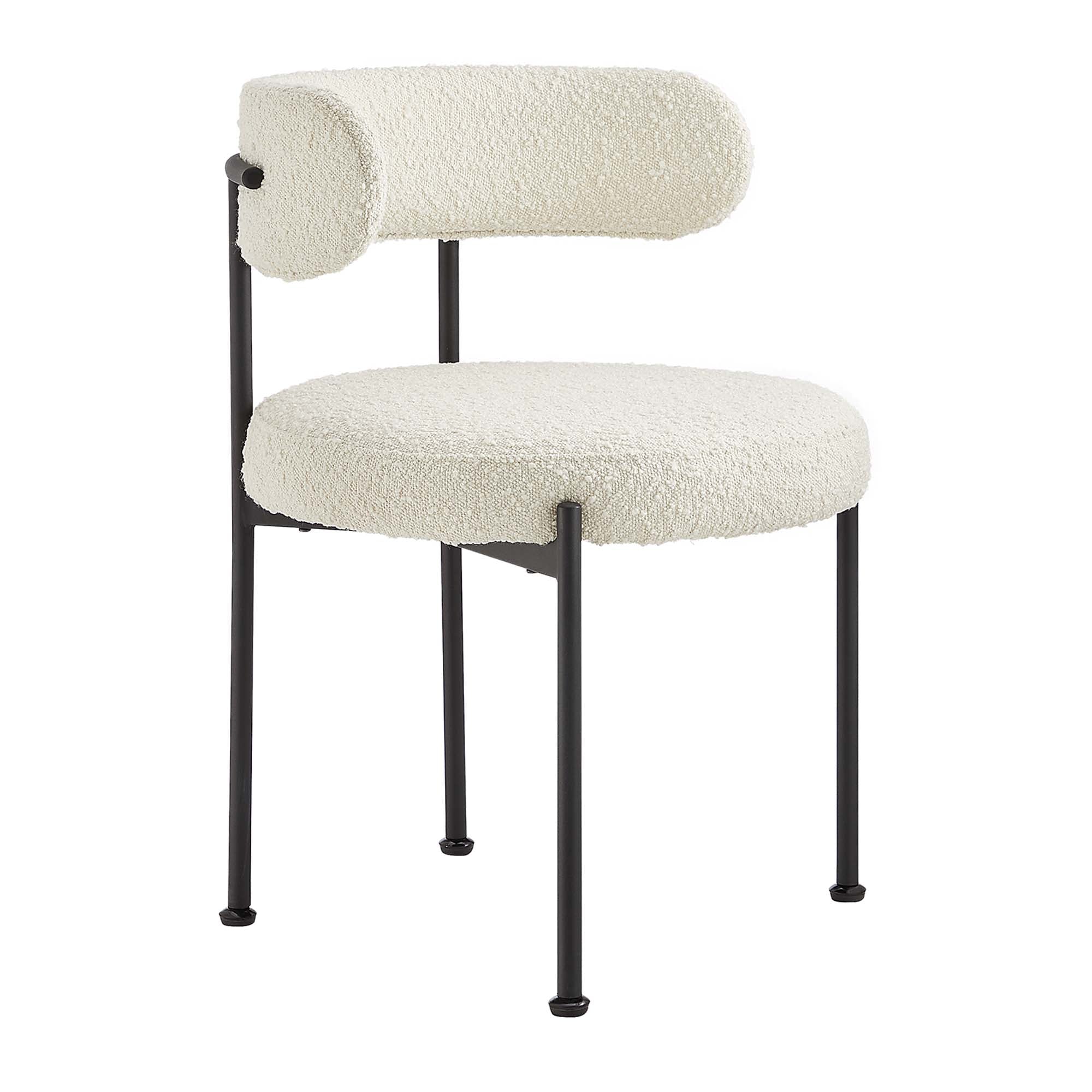 Albie Boucle Fabric Dining Chairs Set of 2 by Modway - Best Buy Furniture