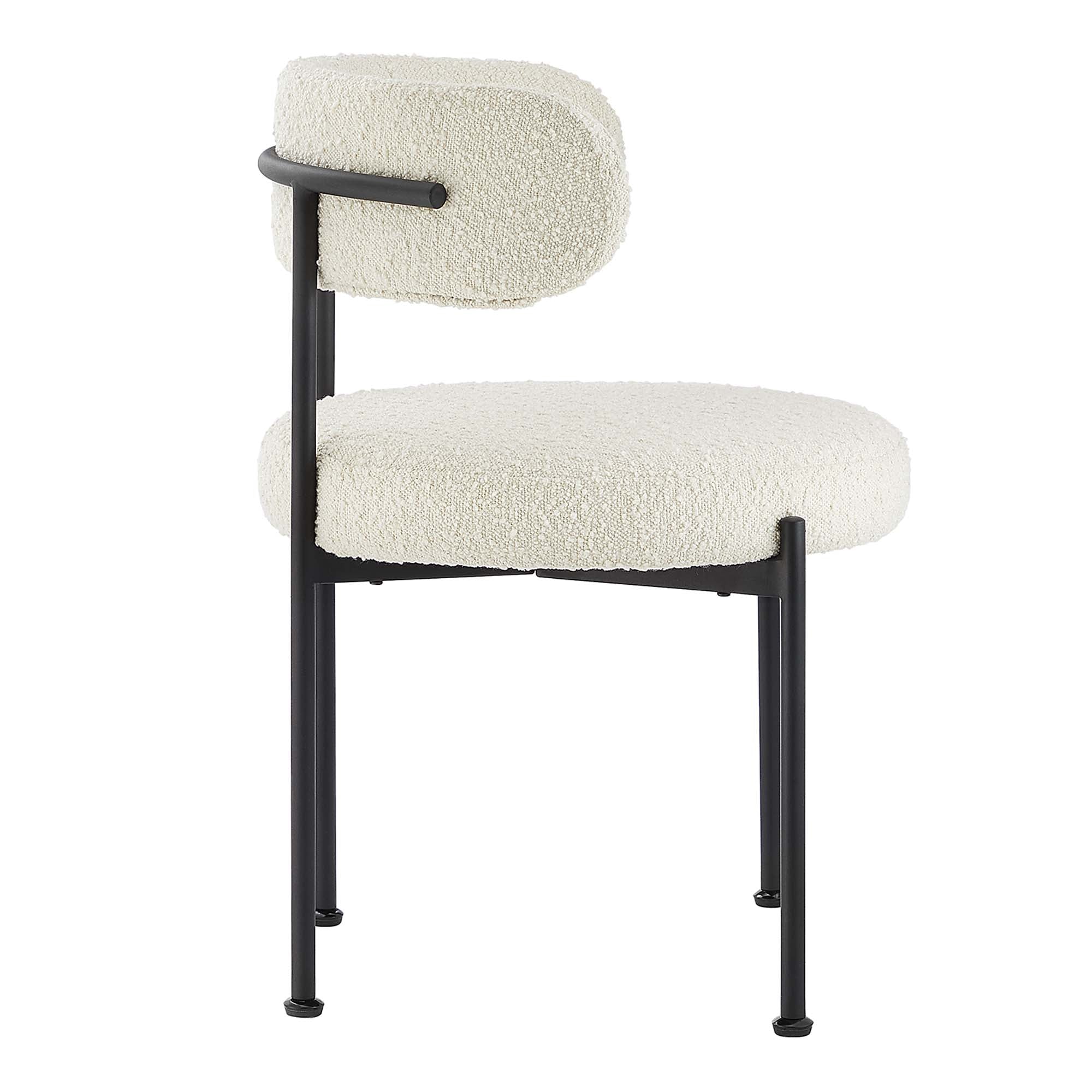 Albie Boucle Fabric Dining Chairs Set of 2 by Modway - Best Buy Furniture
