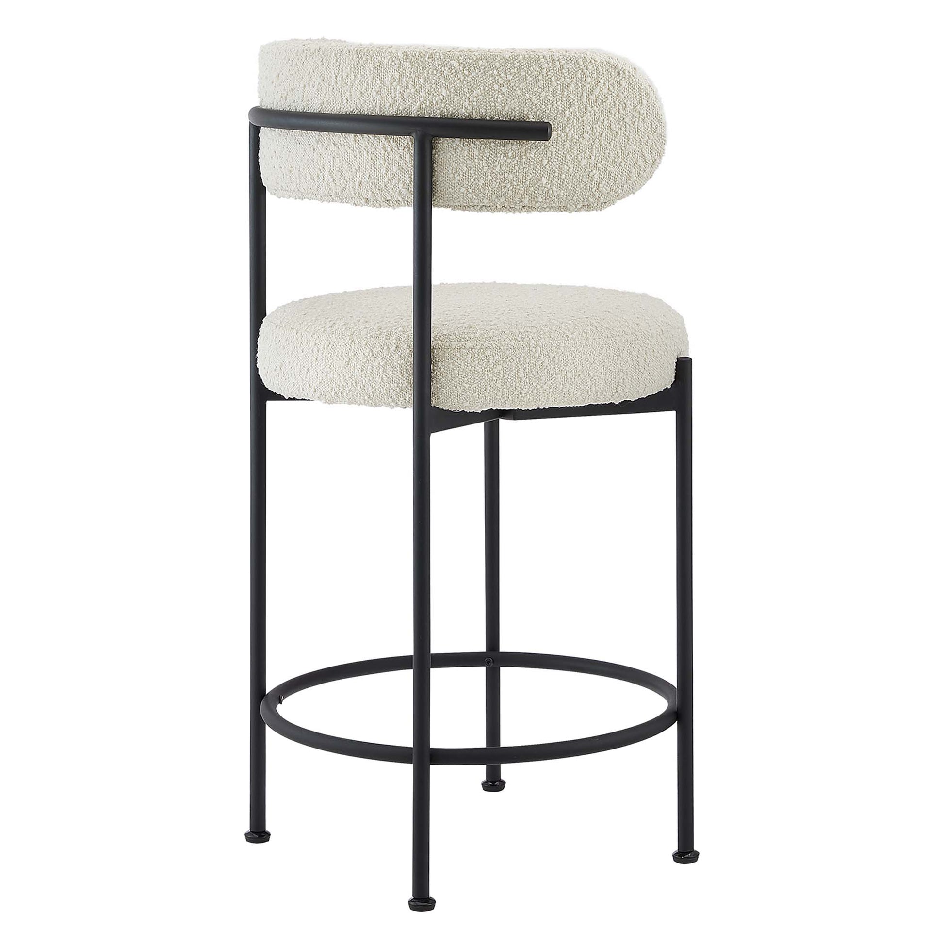 Albie Boucle Fabric Counter Stools Set of 2 by Modway - Best Buy Furniture