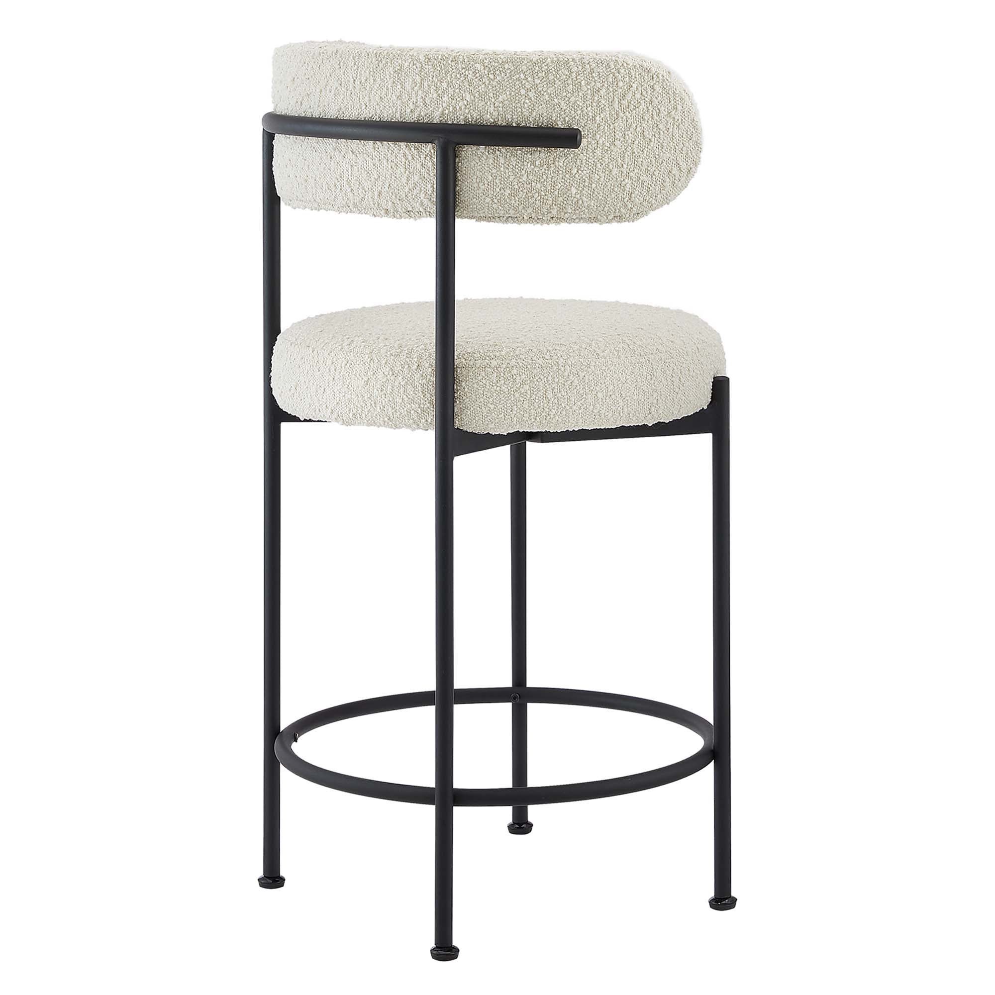 Albie Boucle Fabric Counter Stools Set of 2 by Modway - Best Buy Furniture
