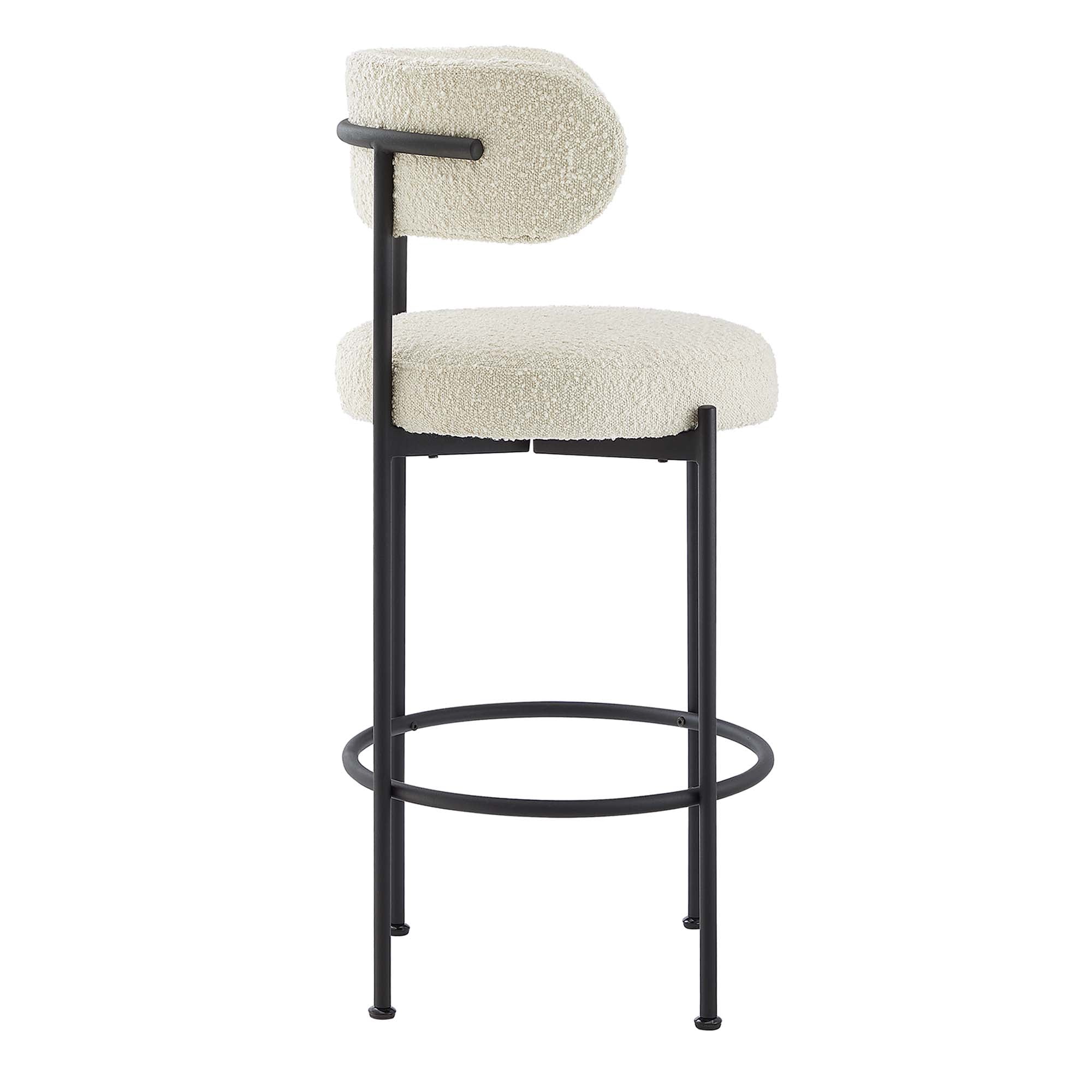 Albie Boucle Fabric Bar Stools Set of 2 by Modway - Best Buy Furniture