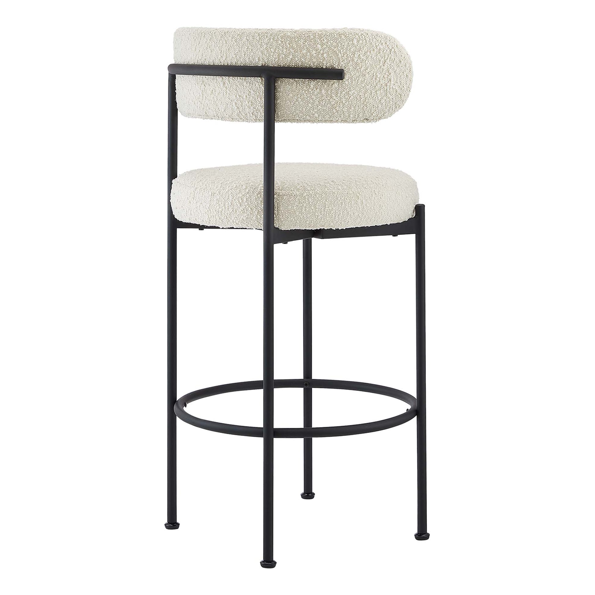 Albie Boucle Fabric Bar Stools Set of 2 by Modway - Best Buy Furniture