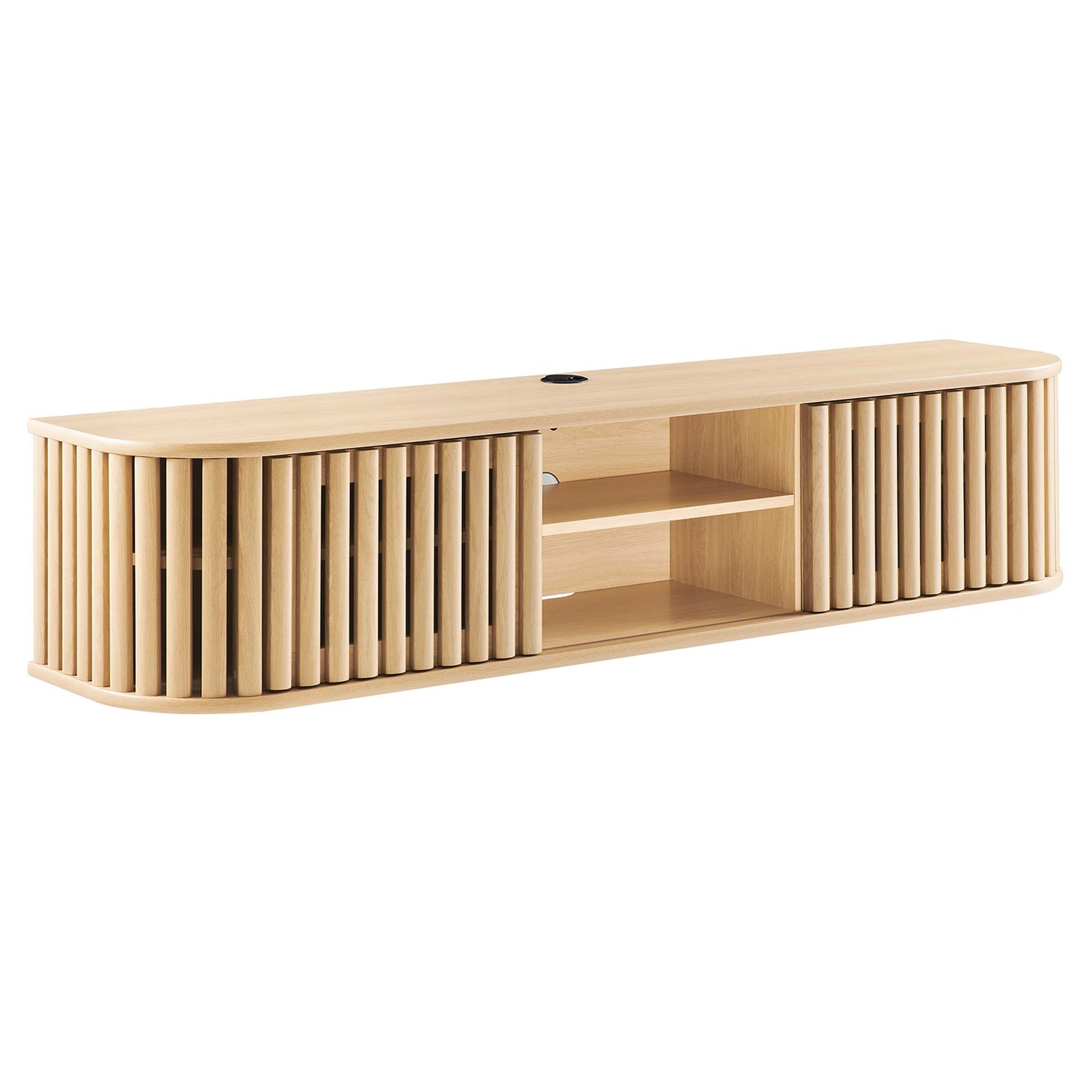 Fortitude 63" Wall-Mounted TV Stand - Best Buy Furniture