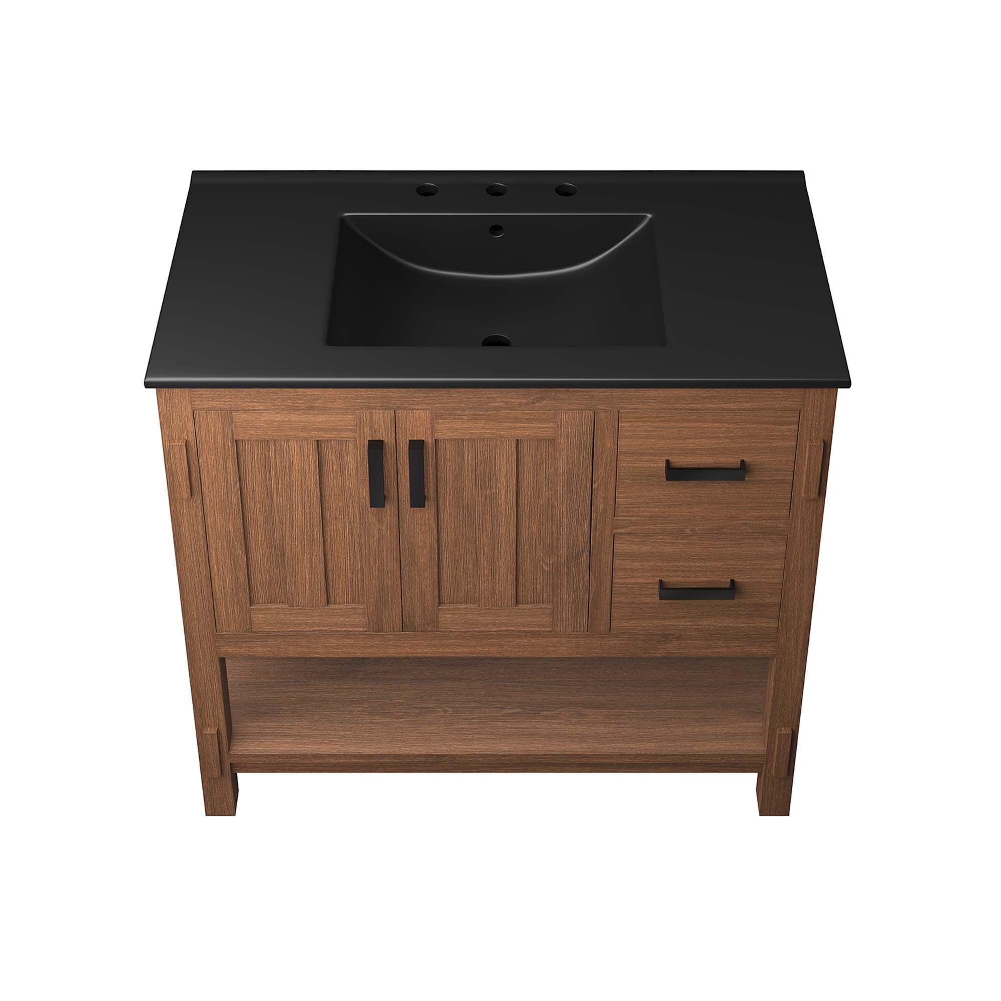 Ashlyn 36� Wood Bathroom Vanity by Modway - Best Buy Furniture