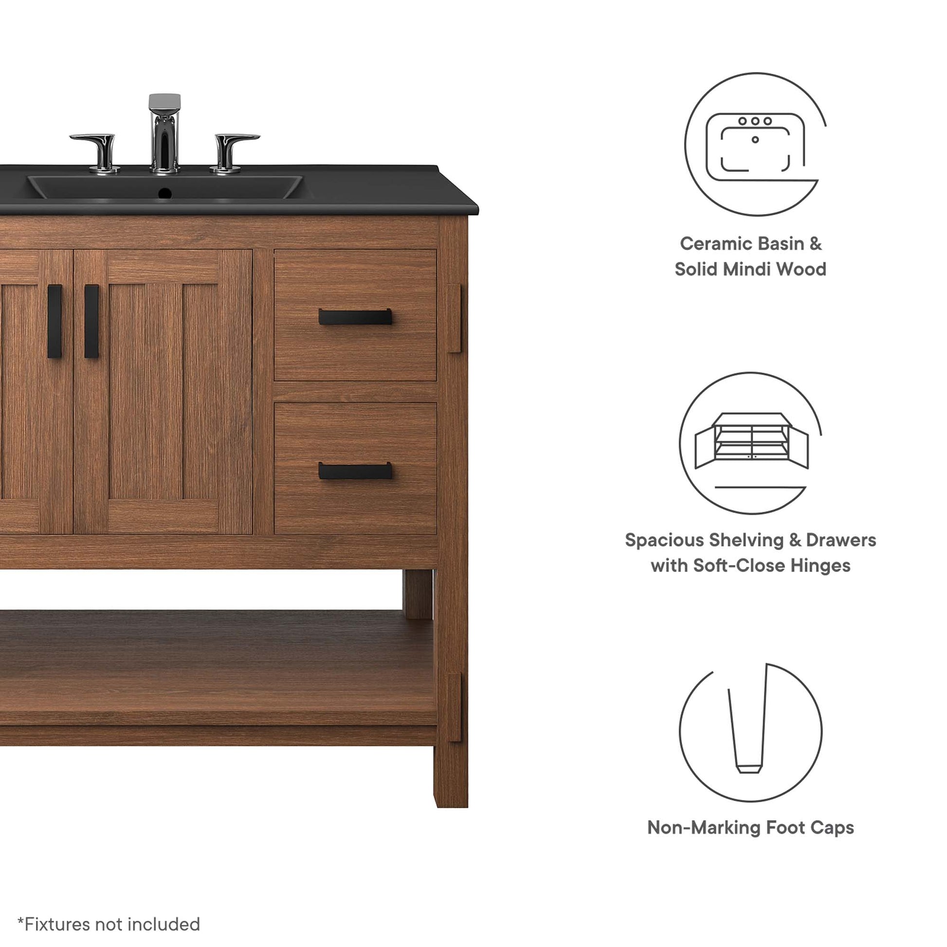 Ashlyn 36� Wood Bathroom Vanity by Modway - Best Buy Furniture