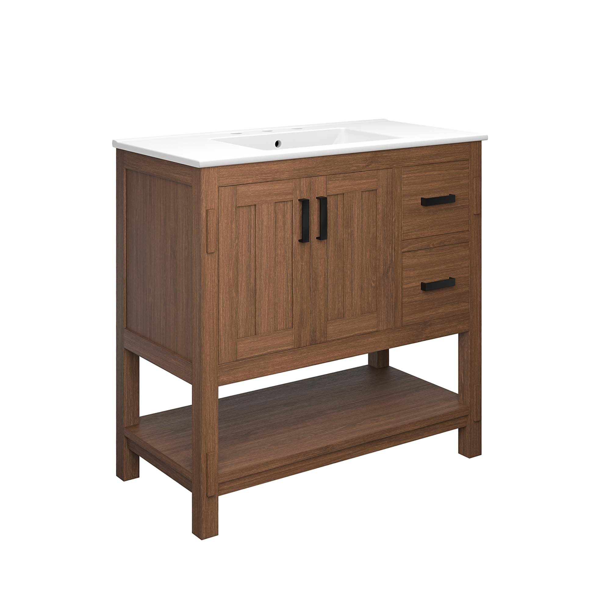 Ashlyn 36� Wood Bathroom Vanity by Modway - Best Buy Furniture