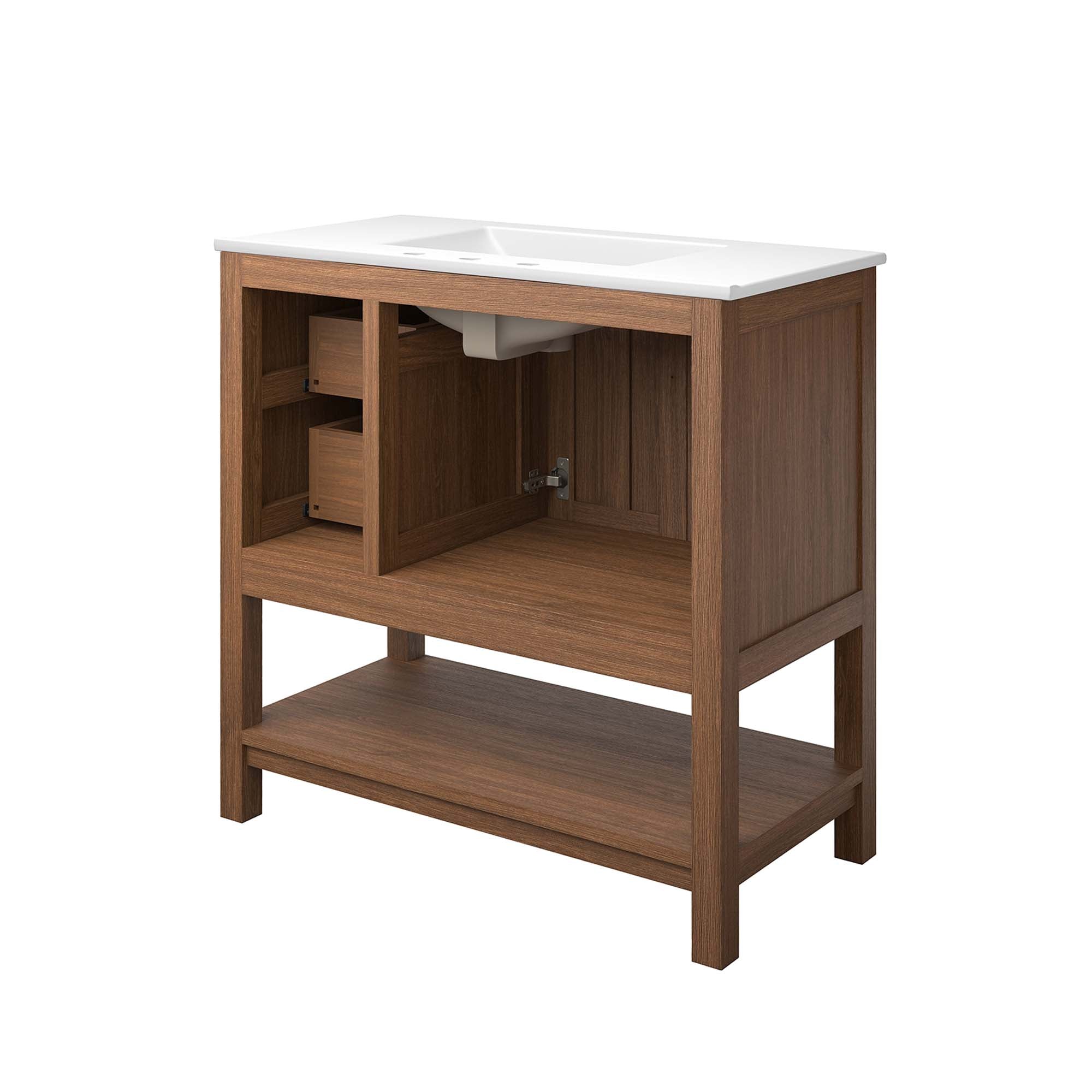 Ashlyn 36� Wood Bathroom Vanity by Modway - Best Buy Furniture