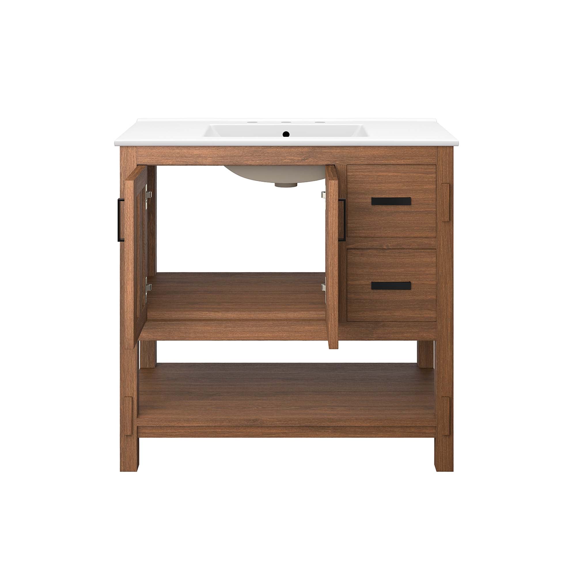 Ashlyn 36� Wood Bathroom Vanity by Modway - Best Buy Furniture