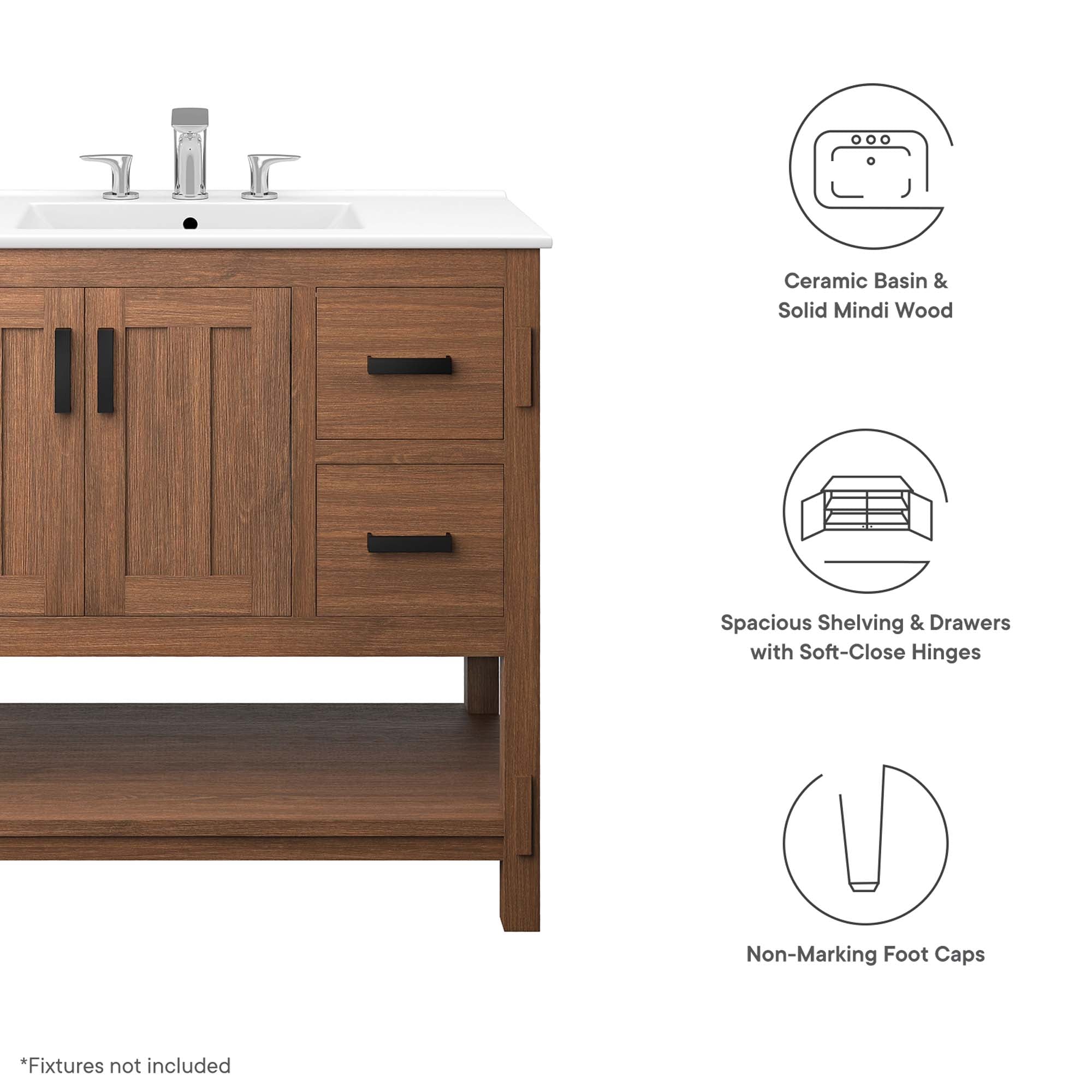 Ashlyn 36� Wood Bathroom Vanity by Modway - Best Buy Furniture